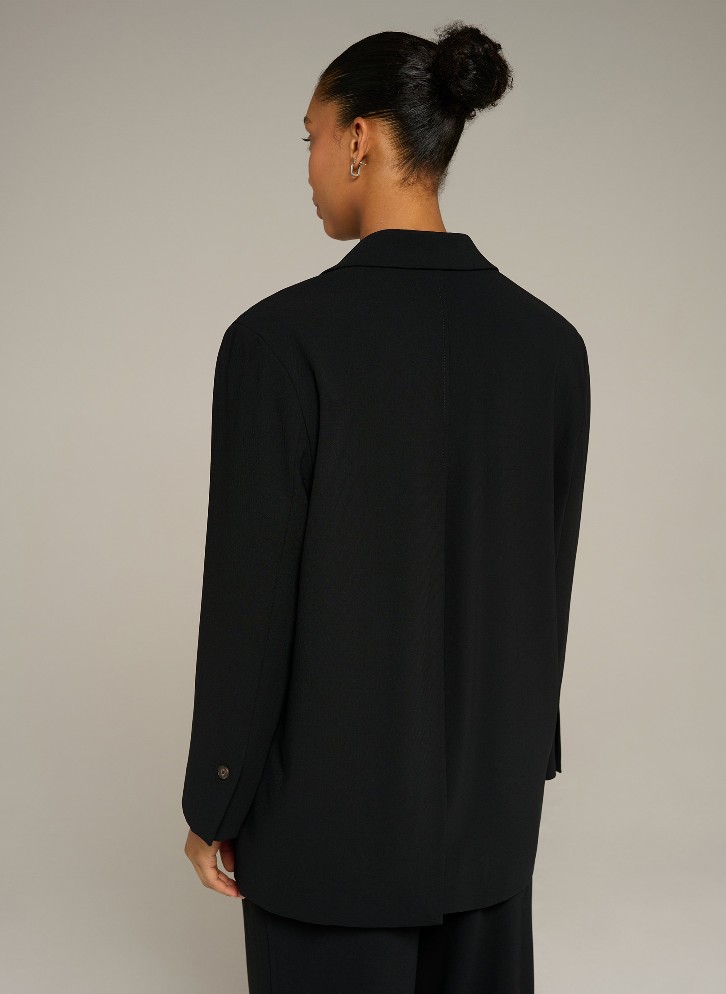 Veste tailleur oversize unie COTELAC ACOTE Noir