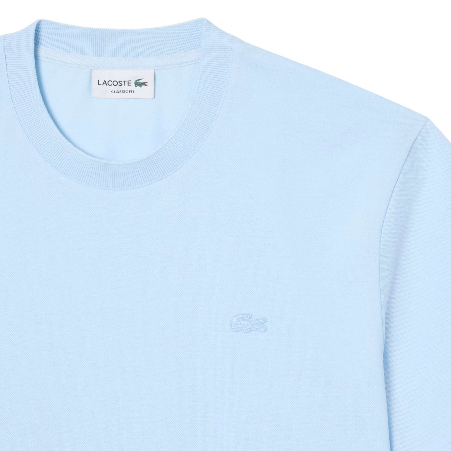 Gerade geschnittenes T-Shirt aus Baumwolle LACOSTE Blau