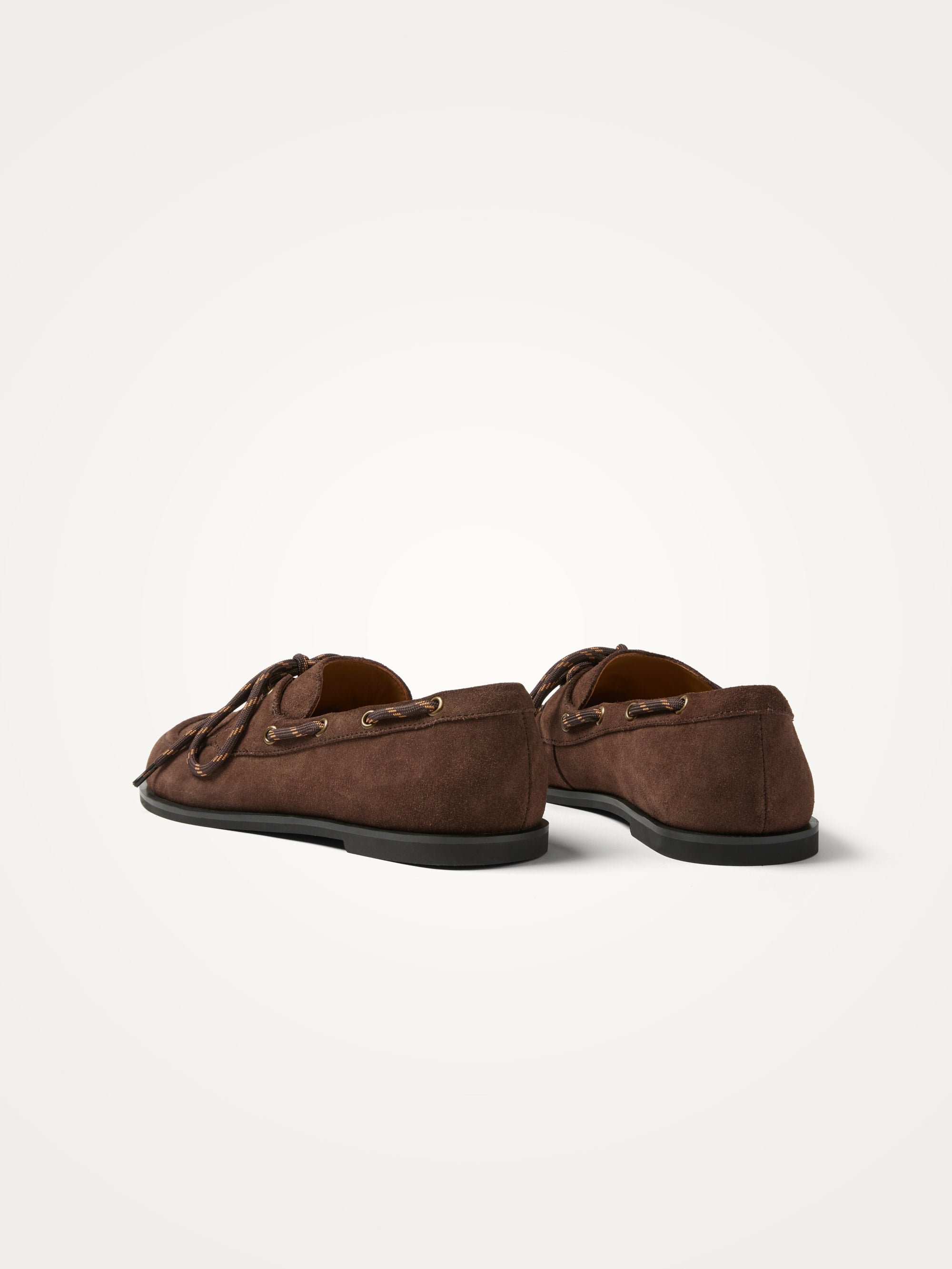 Boat loafers with flat heel and round toe | Brown VANESSA WU Women