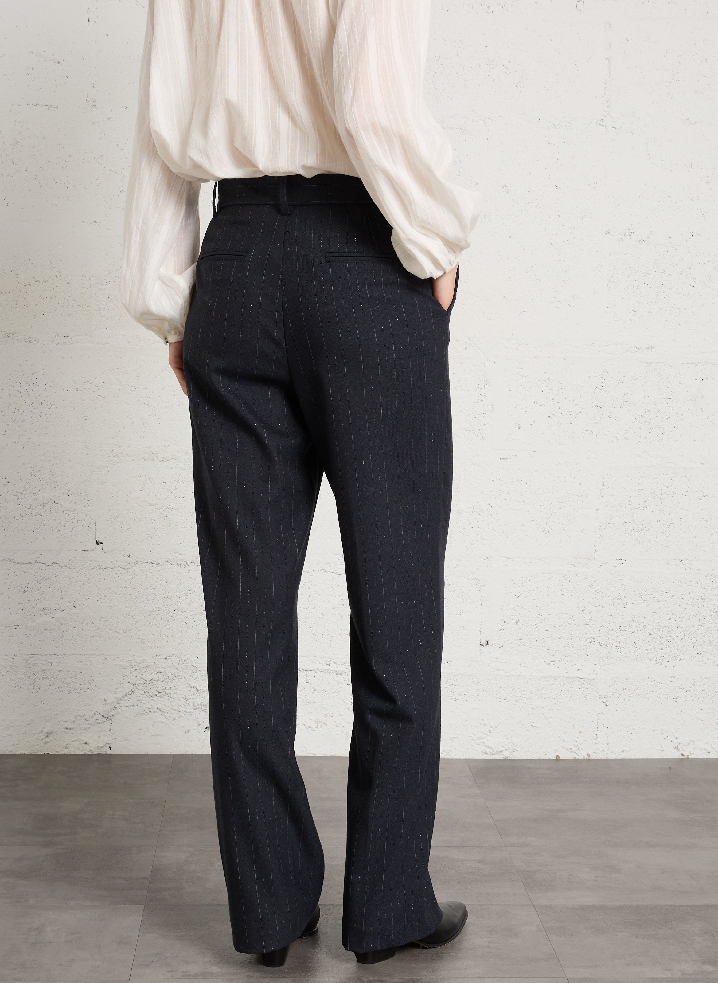Pantalon carott irrisé  IKKS Bleu