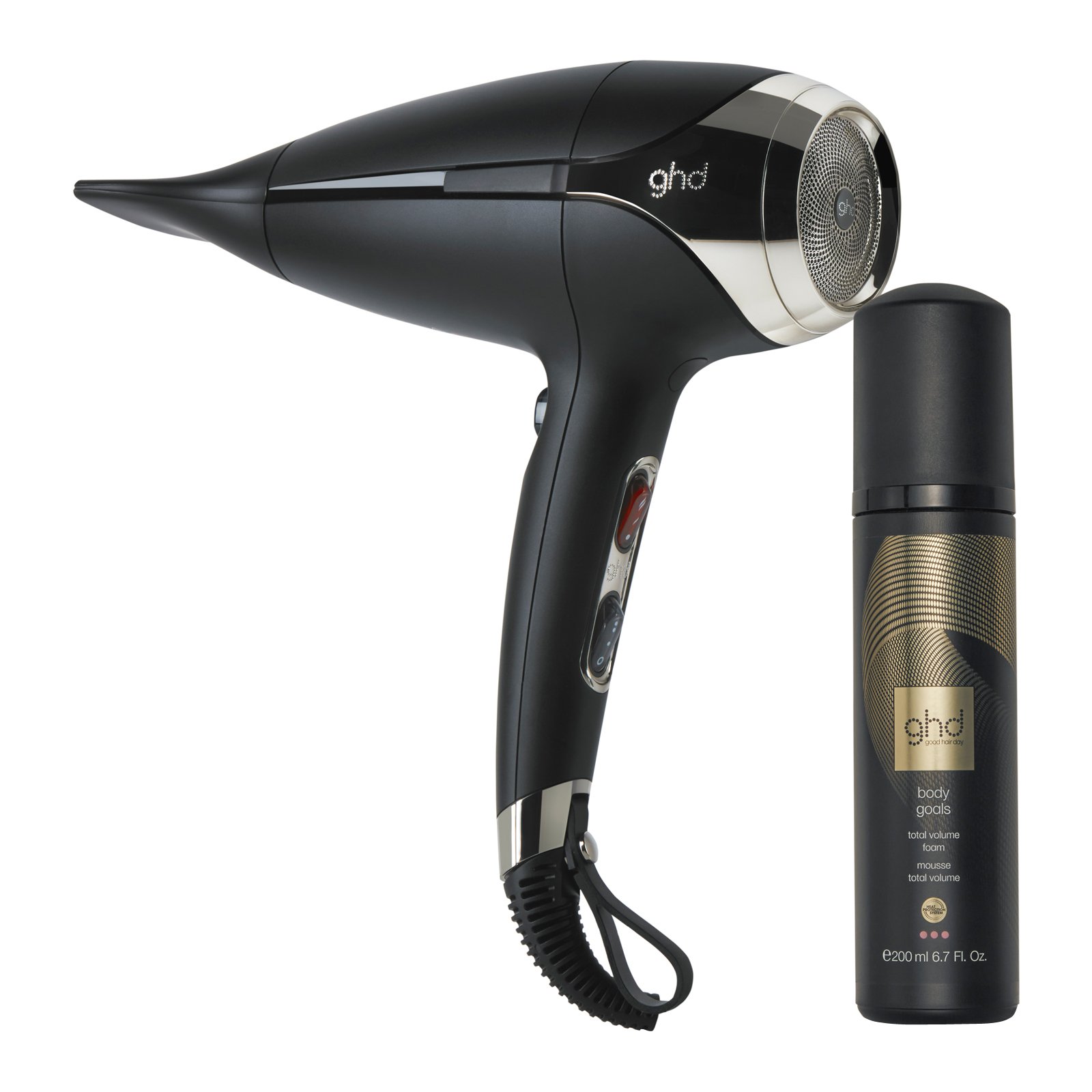 Body Goals - Mousse Total Volume GHD Noir