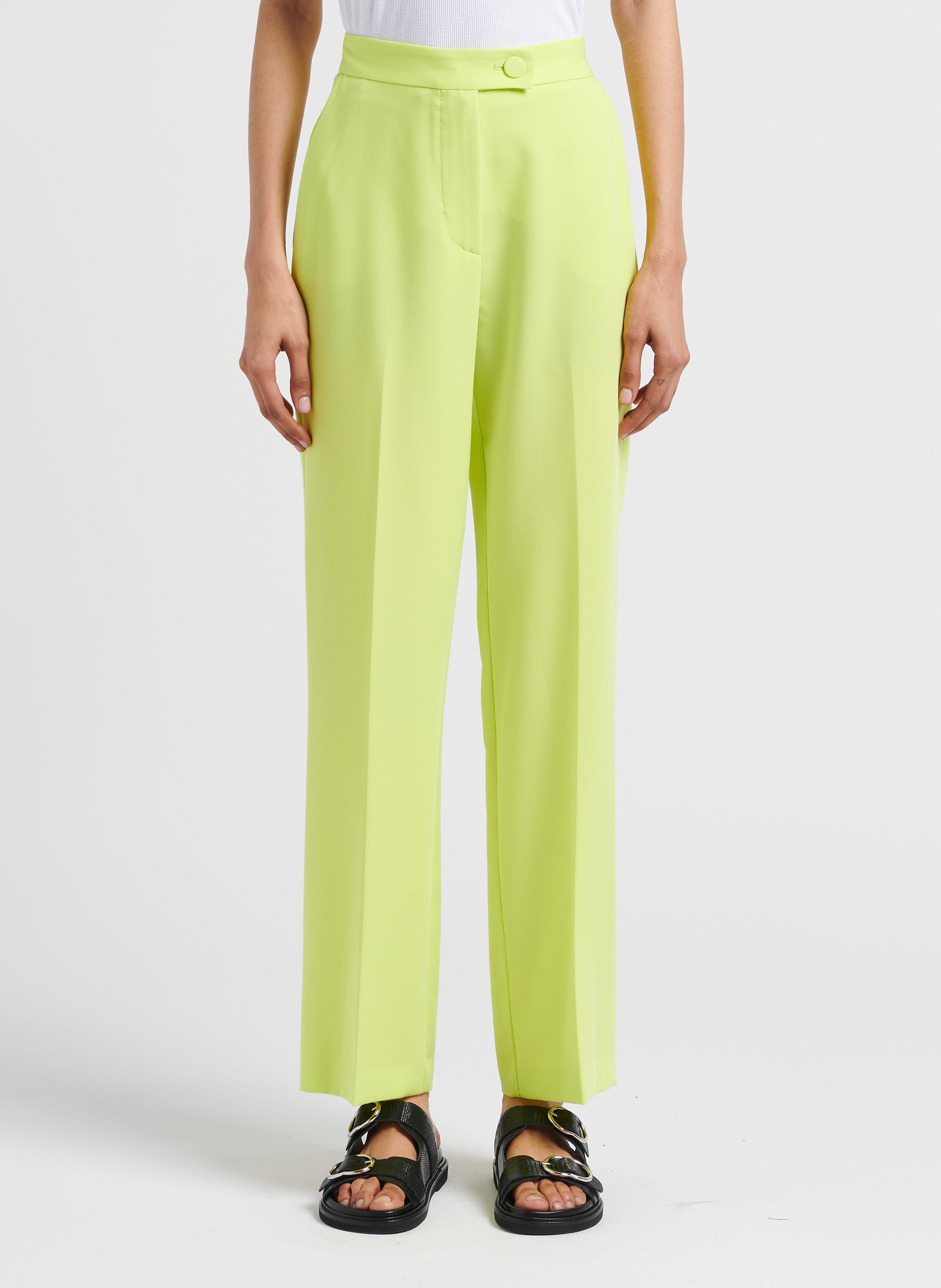 Flowing straight-leg pants IMPERIAL Yellow