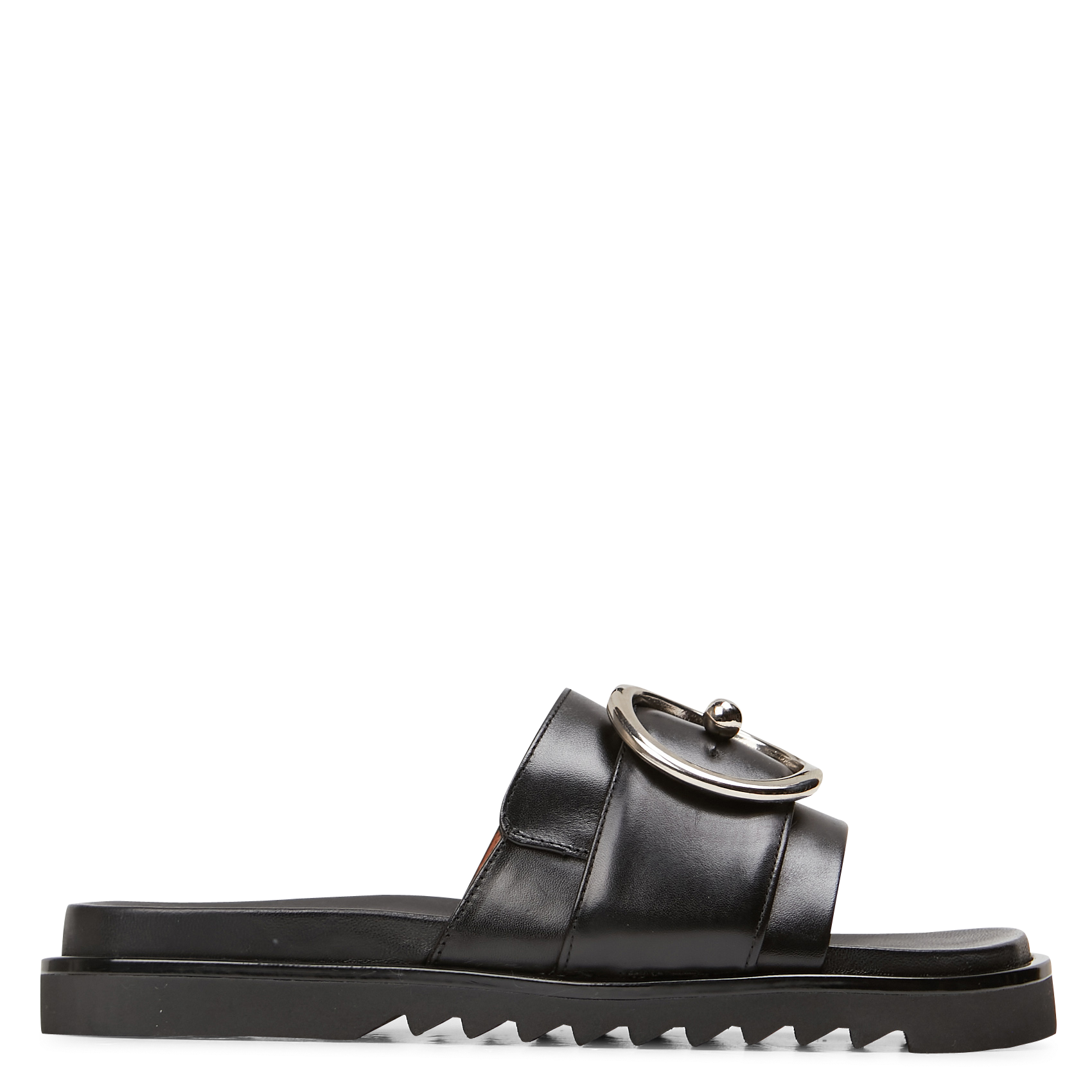 Mules plates en cuir BILLI BI Noir