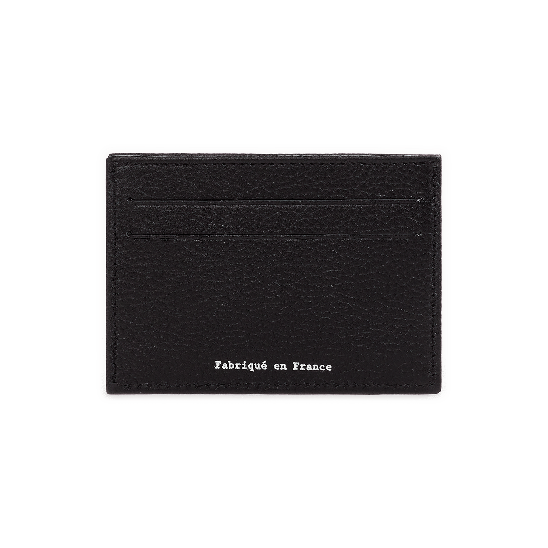 Grained leather card holder SAISON 1865 Black
