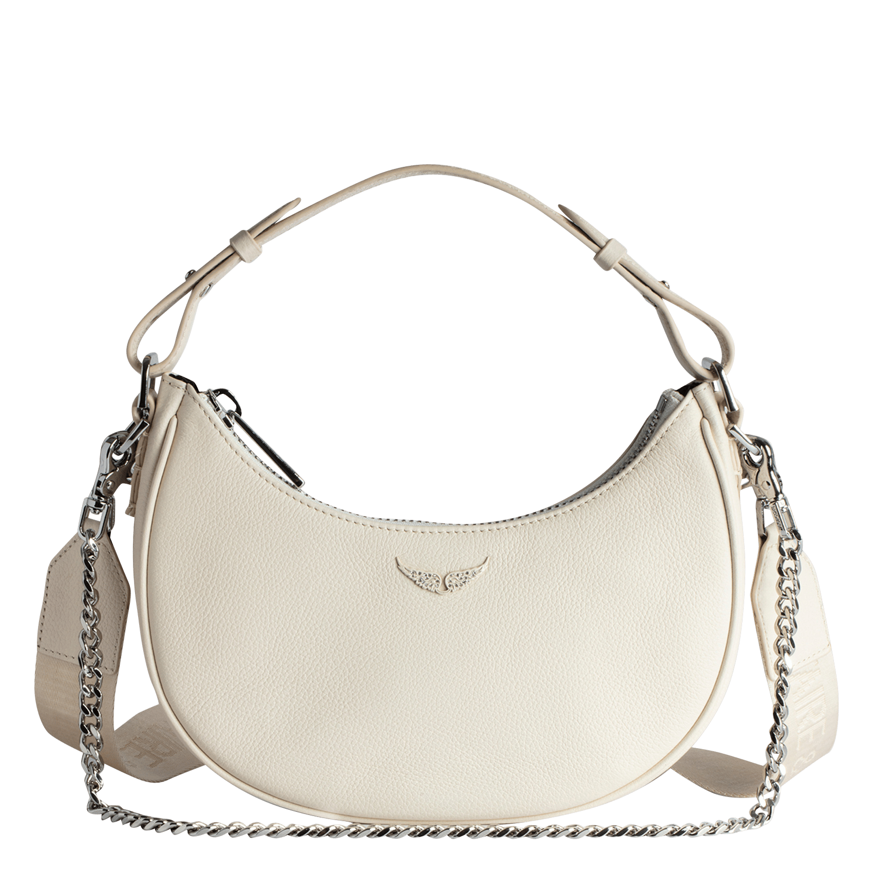 Bolso al hombro de piel ZADIG&VOLTAIRE Blanco