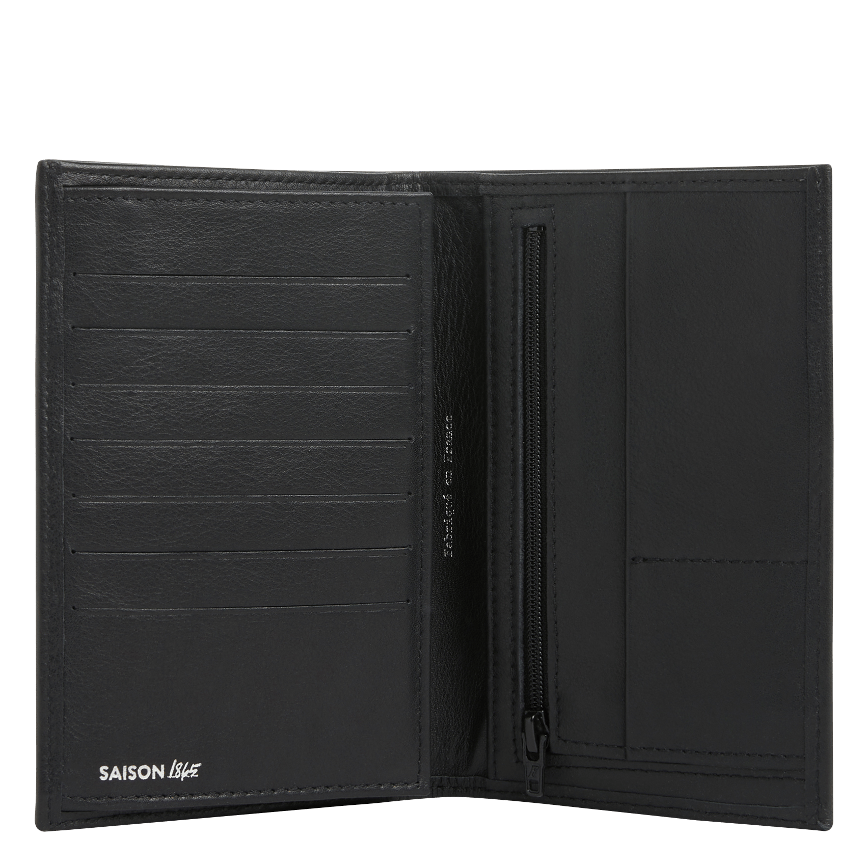 Smooth leather wallet SAISON 1865 Black