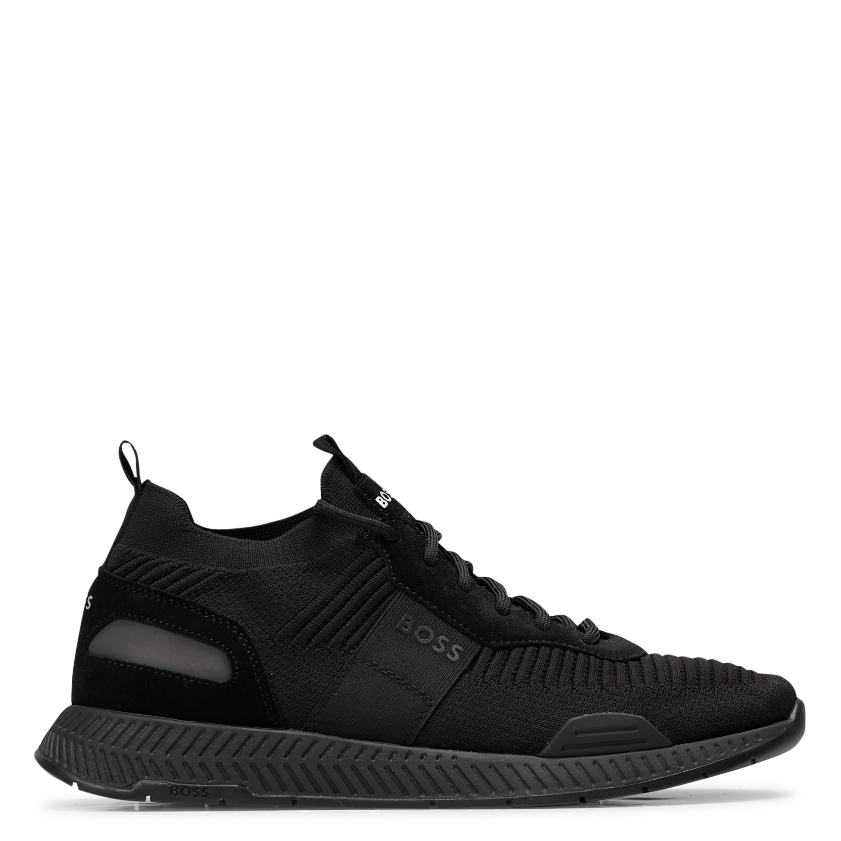High-top sock-style trainers BOSS Black