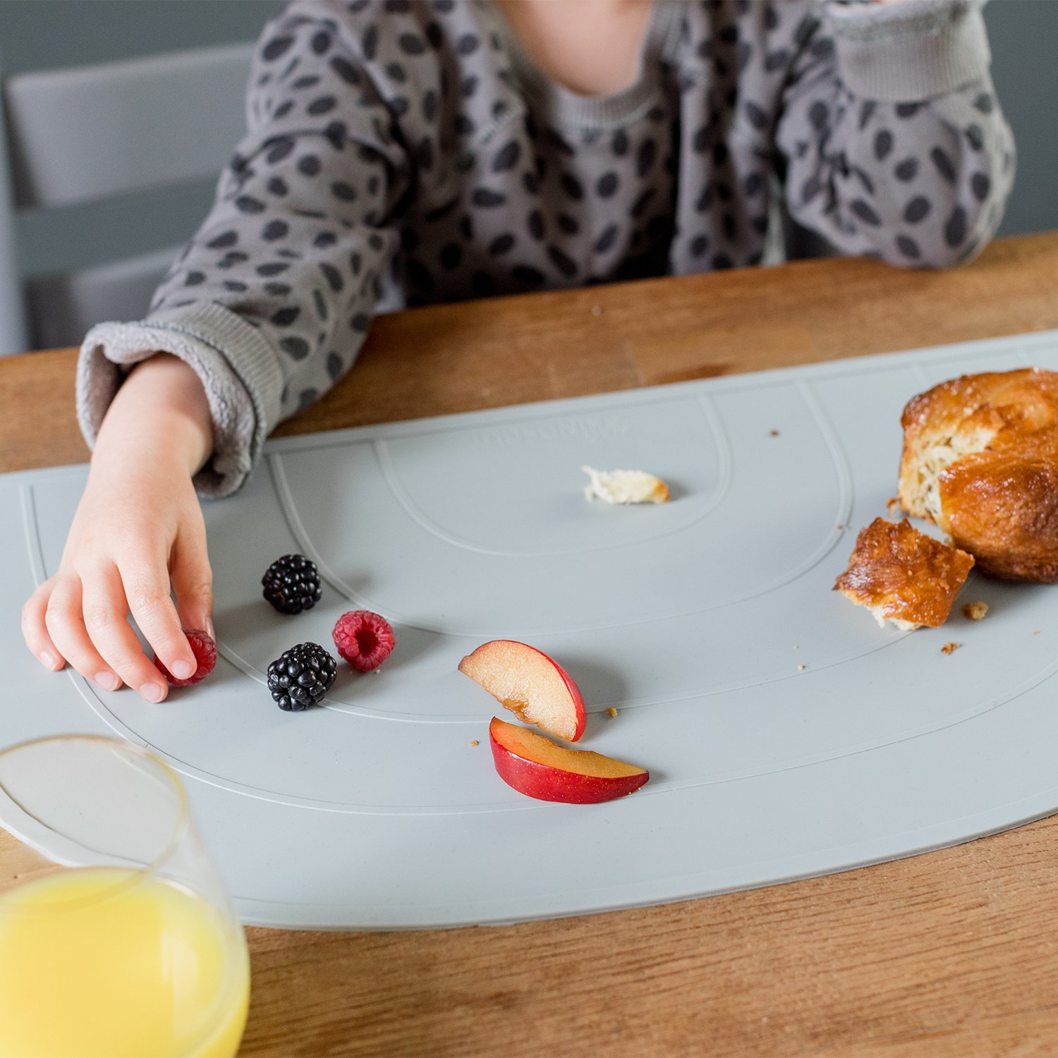 Set de table arc-en-ciel en silicone KINDSGUT Vert