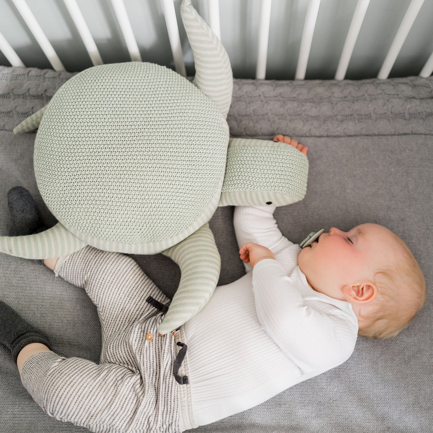 Cotton turtle soft toy KINDSGUT Green