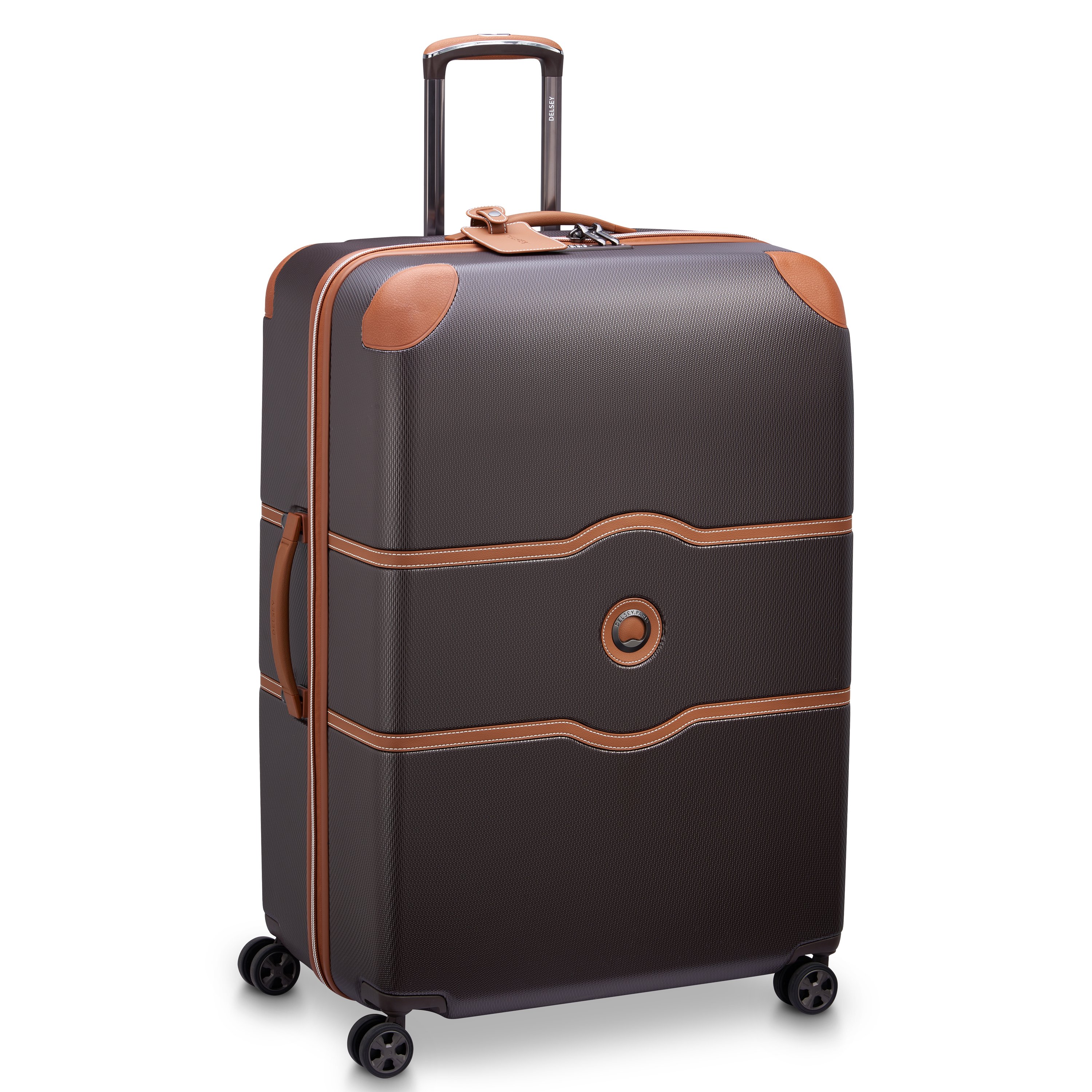 Rigid hold suitcase DELSEY PARIS Brown