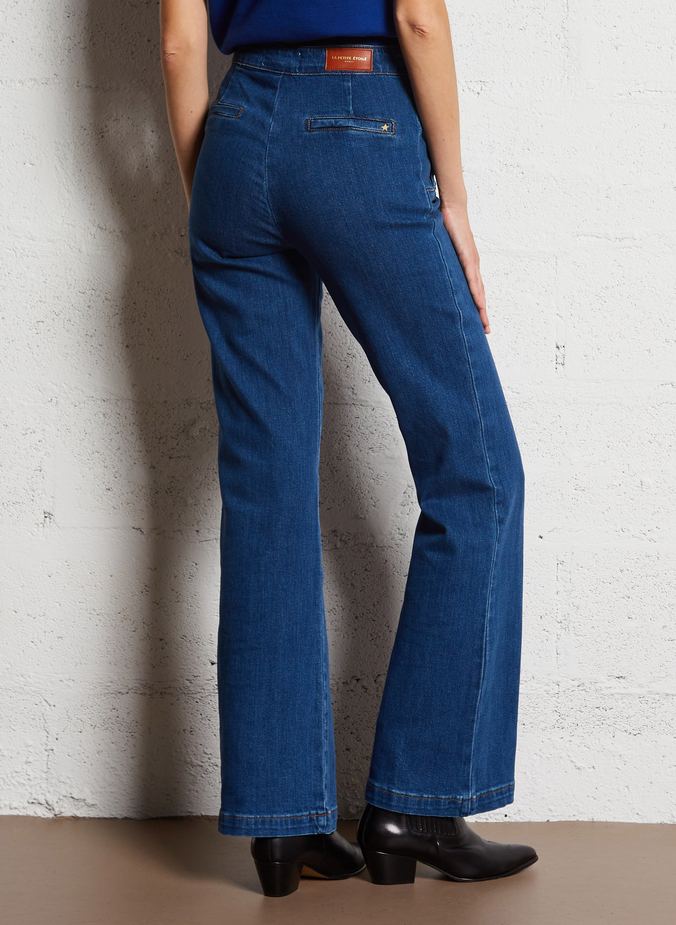 Straight denim pants in blended cotton LA PETITE ETOILE Raw denim