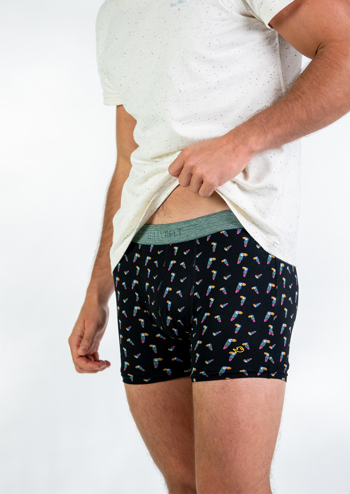 Organic cotton boxers BILLYBELT Black