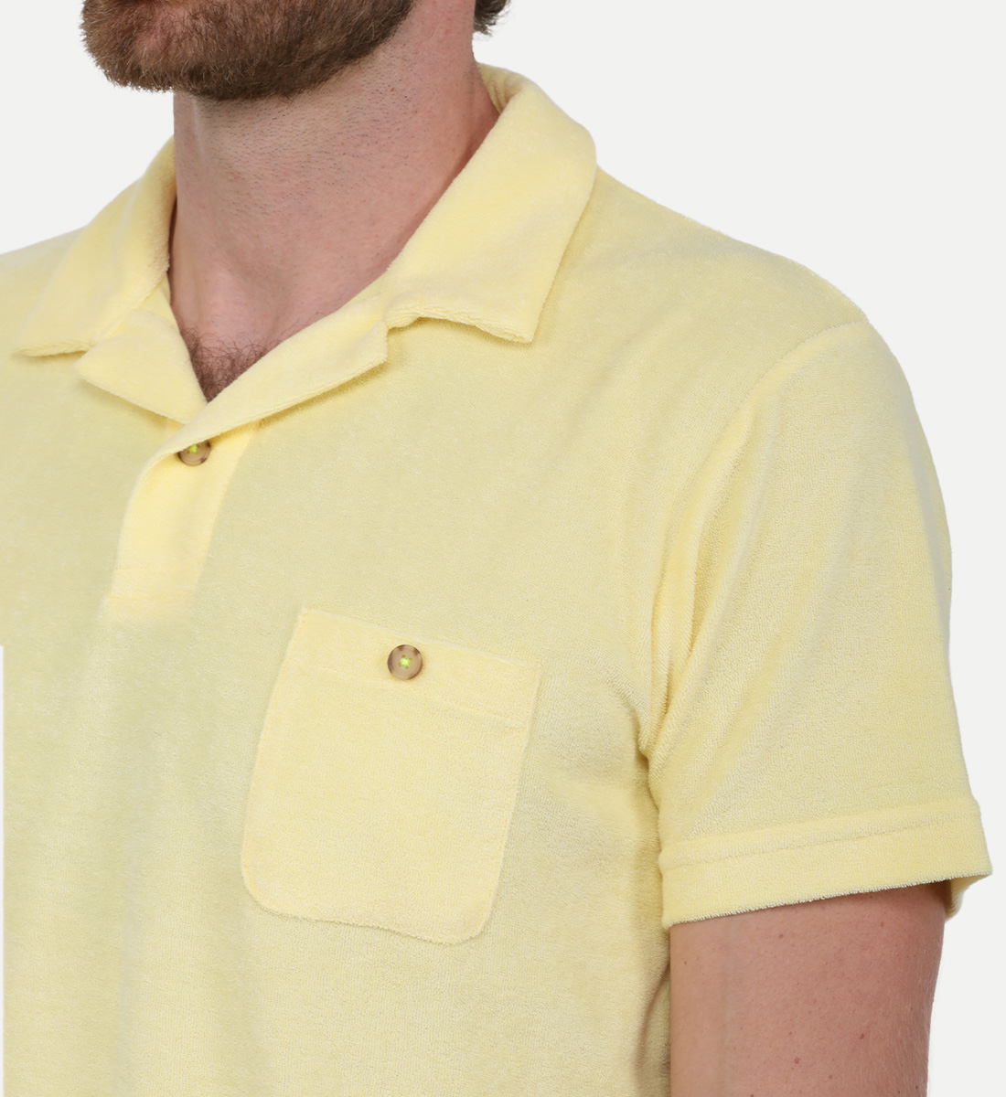 Terry cloth polo GILI'S Yellow