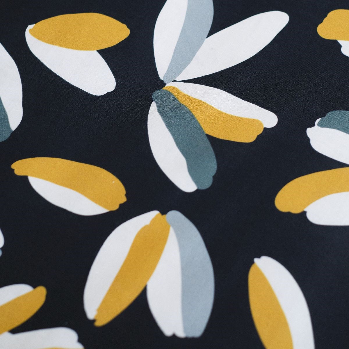 Printed cotton bedding set TODAY LINGE DE MAISON Yellow