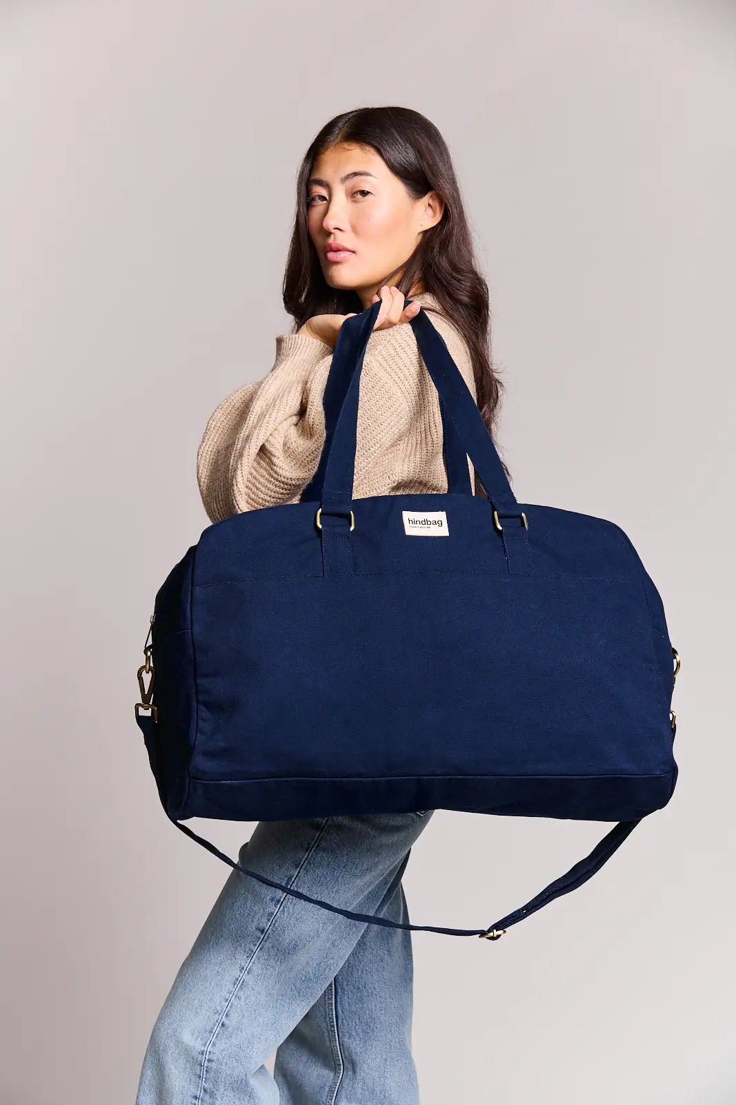 Cotton travel bag HINDBAG Blue