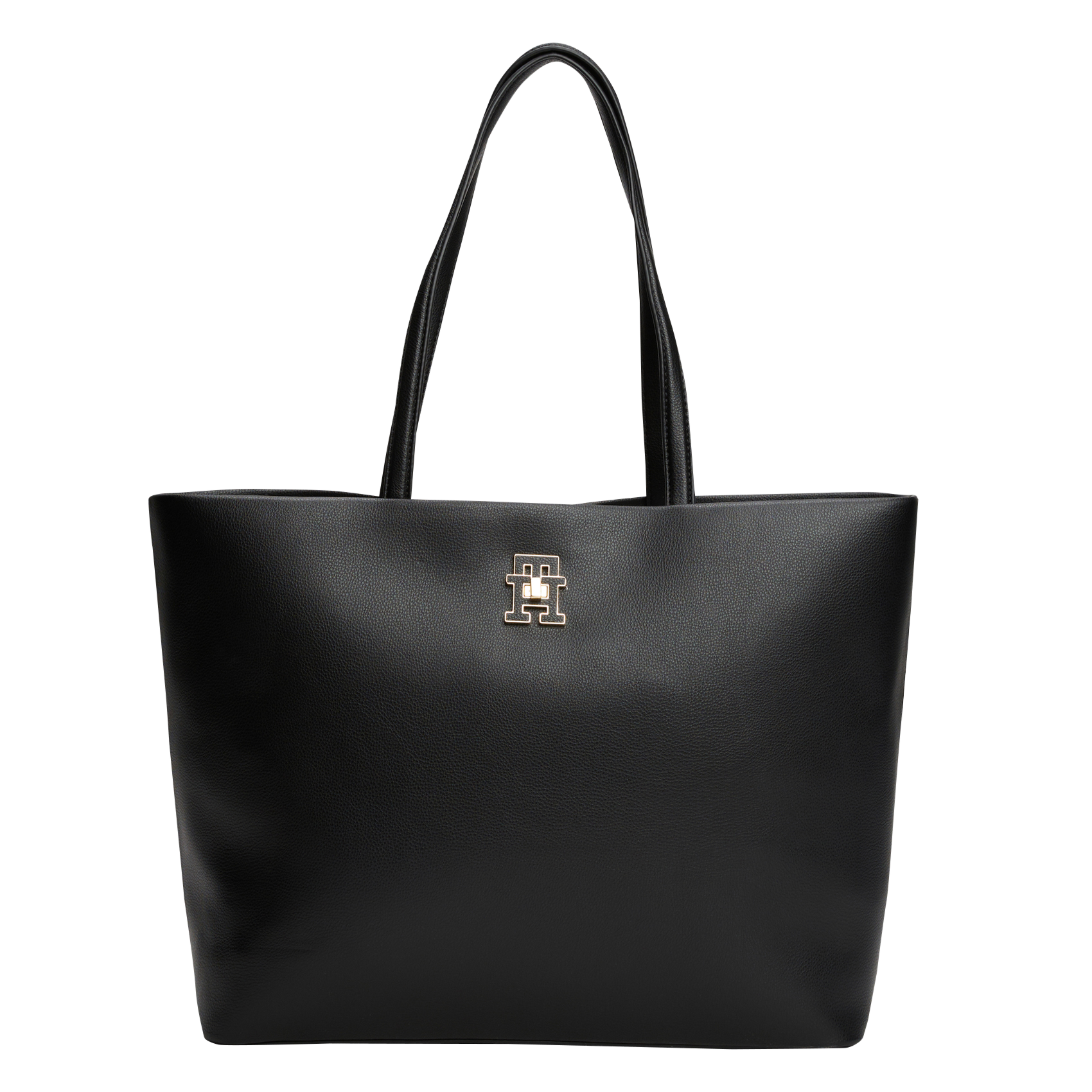 Tote bag made of mixed recycled fibers TOMMY HILFIGER Black