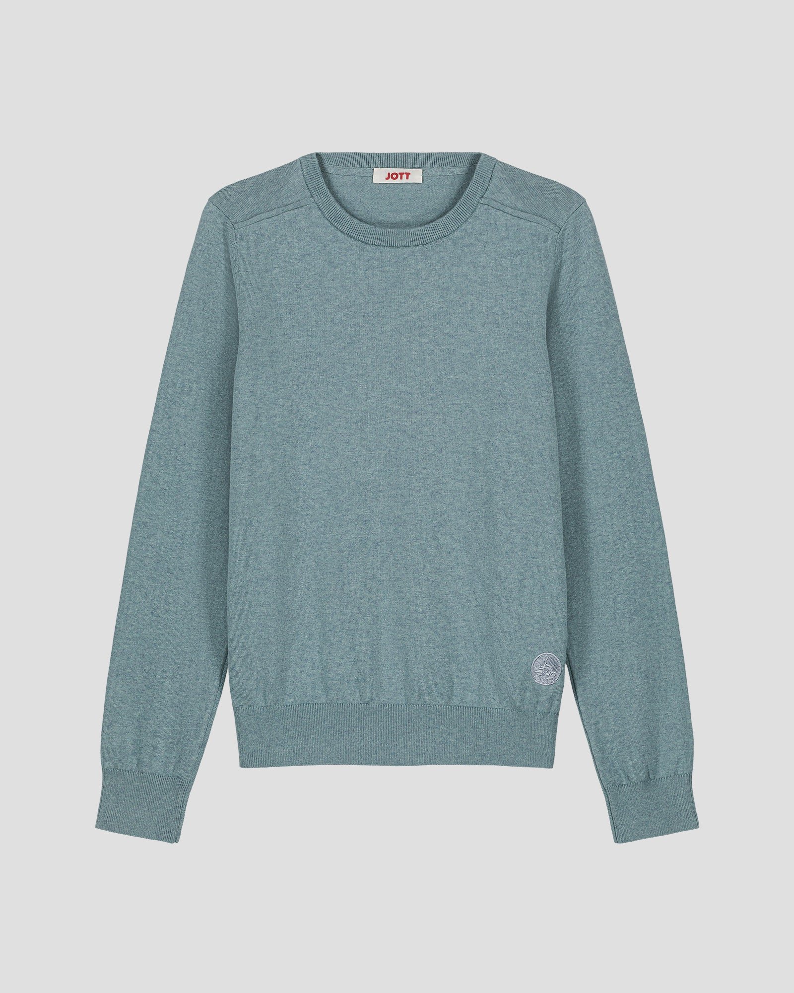 Heloise round neck knit sweater JOTT Green