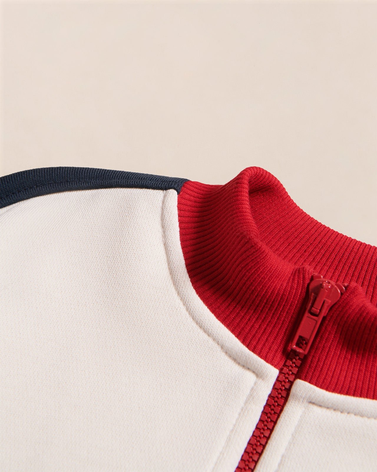 The Sonny organic cotton sweatshirt with zippered collar EMOI EMOI Red