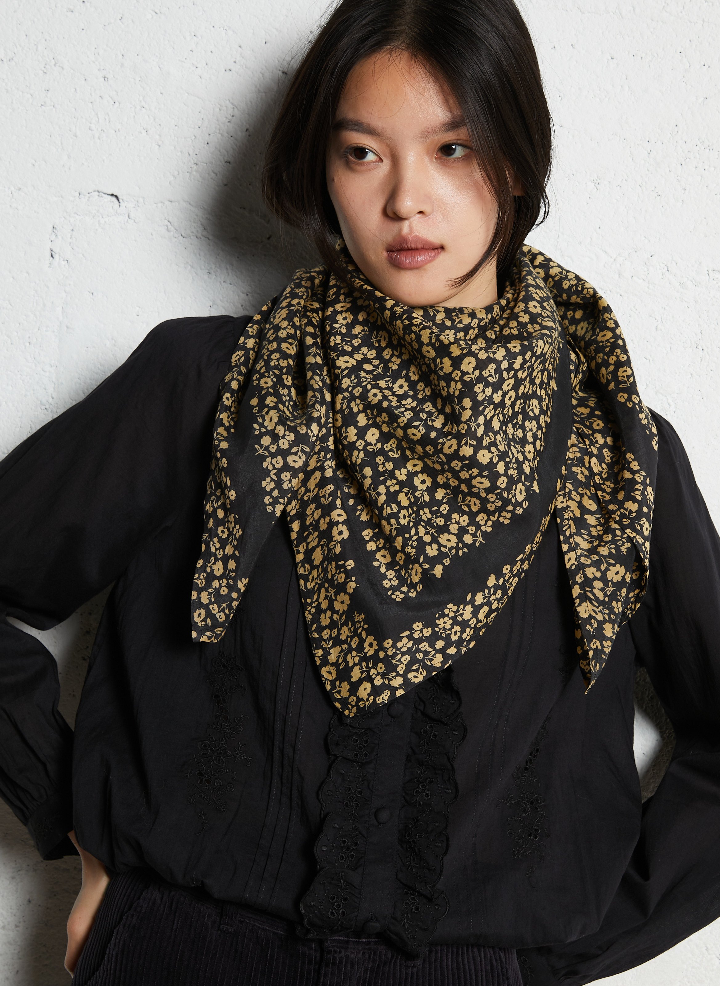 Opyntale - Foulard aus Baumwoll-Mix EMILE ET IDA Gelb