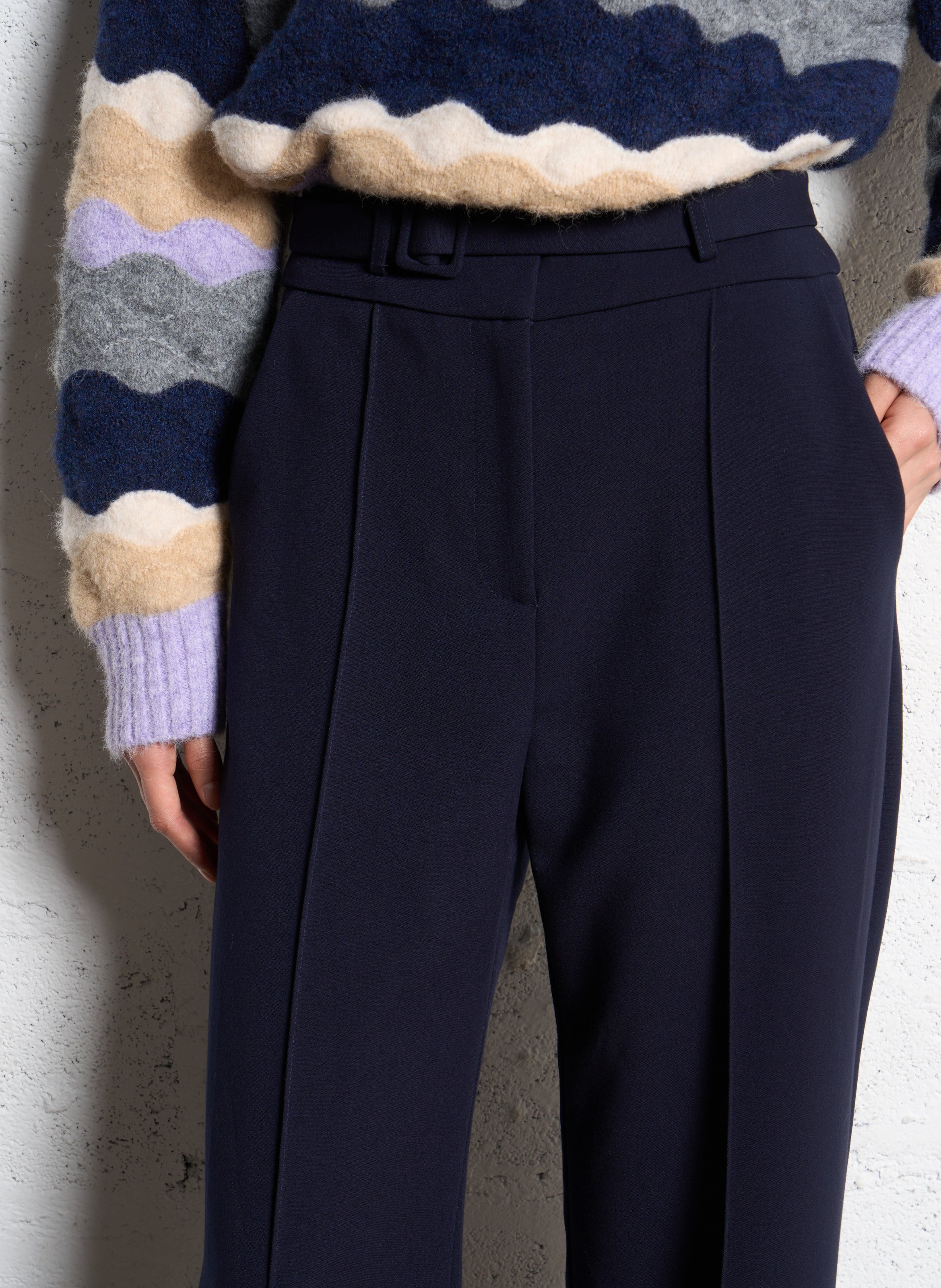 Pantalon large stretch SUNCOO Bleu