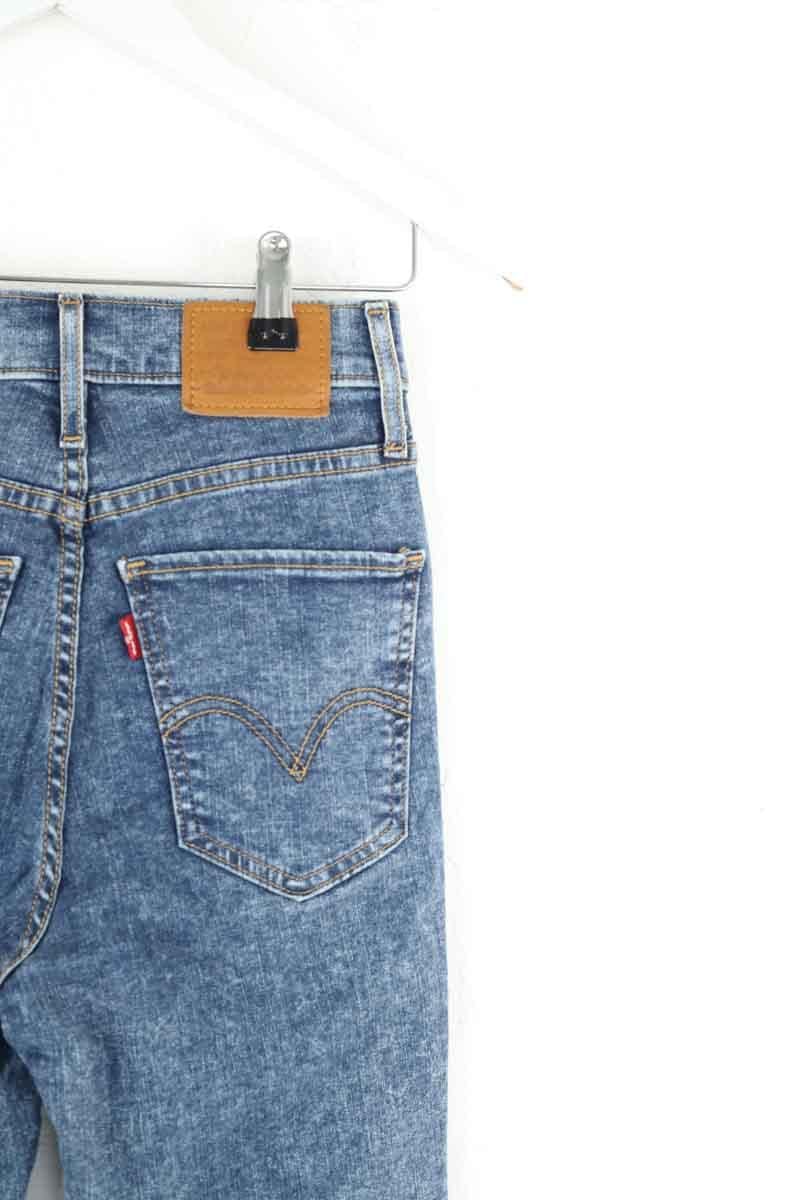 Cotton skinny jeans LEVI'S - Seconde main Blue