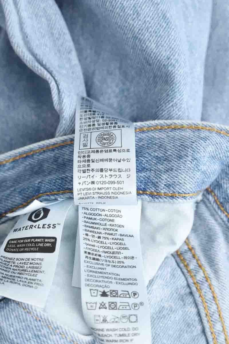 Cotton straight jeans LEVI'S - Seconde main Blue