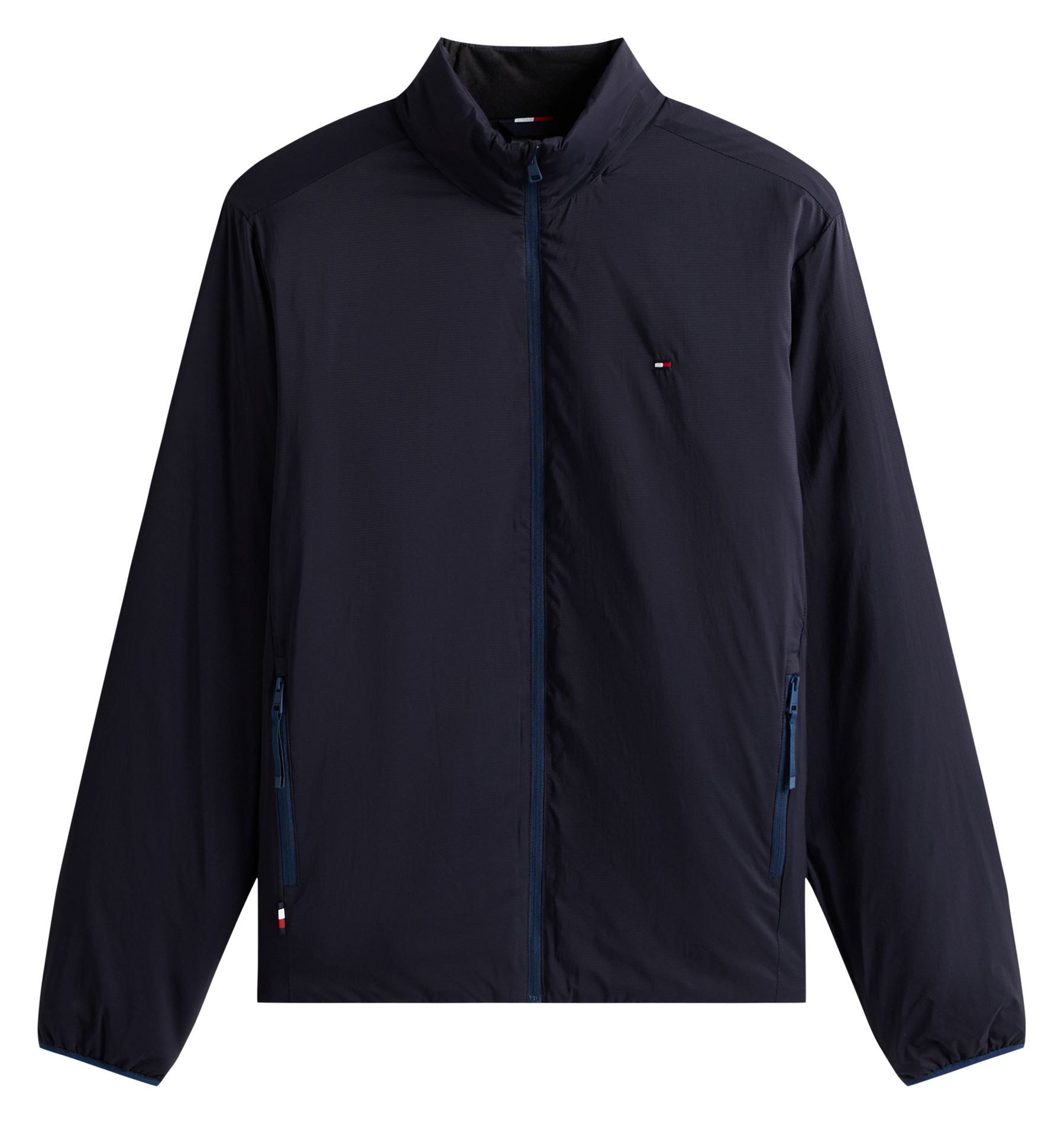 Parka droite en fibres recyclées mélangées TOMMY HILFIGER Bleu