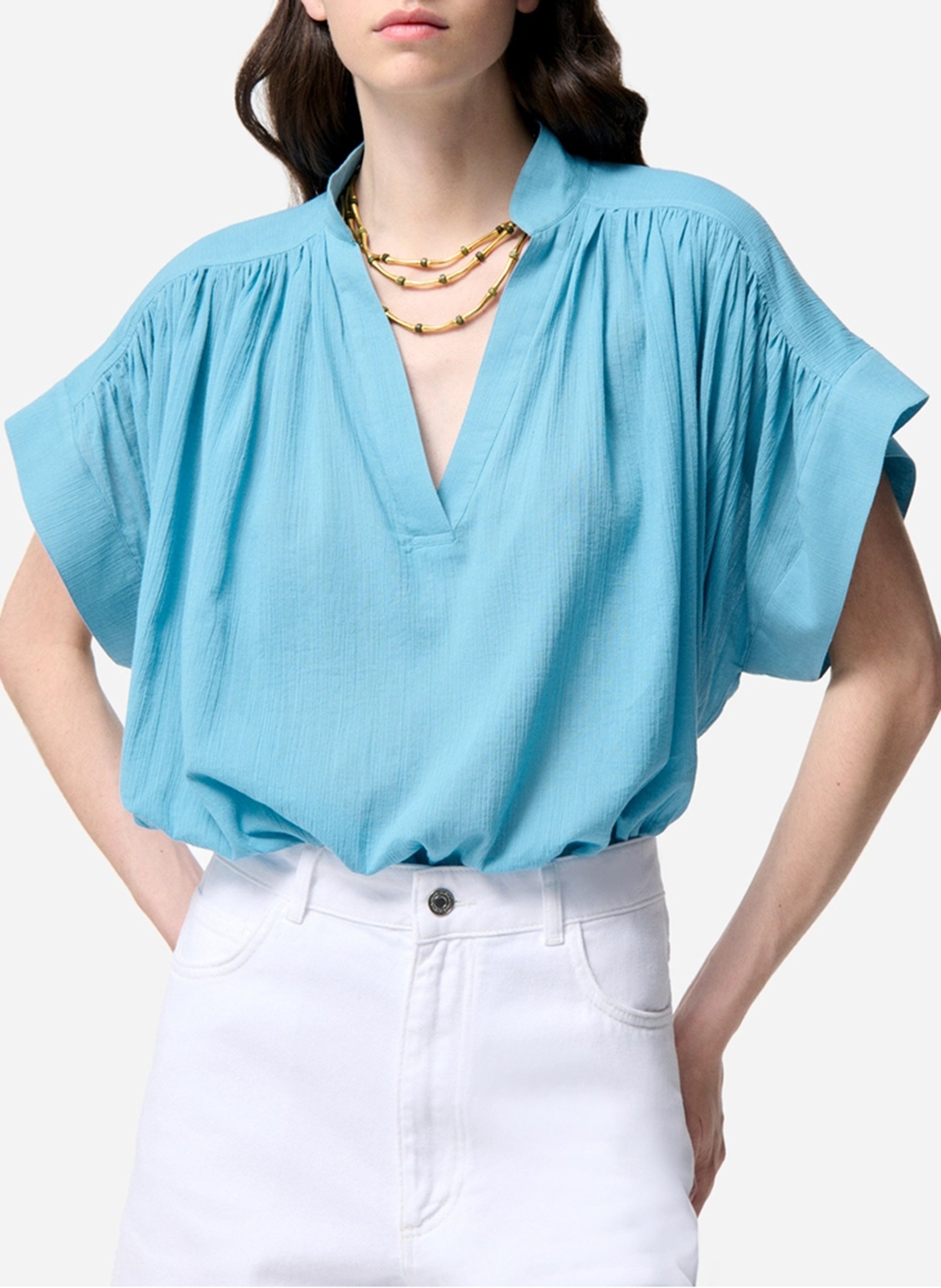 V-neck blouse VANESSA BRUNO Blue