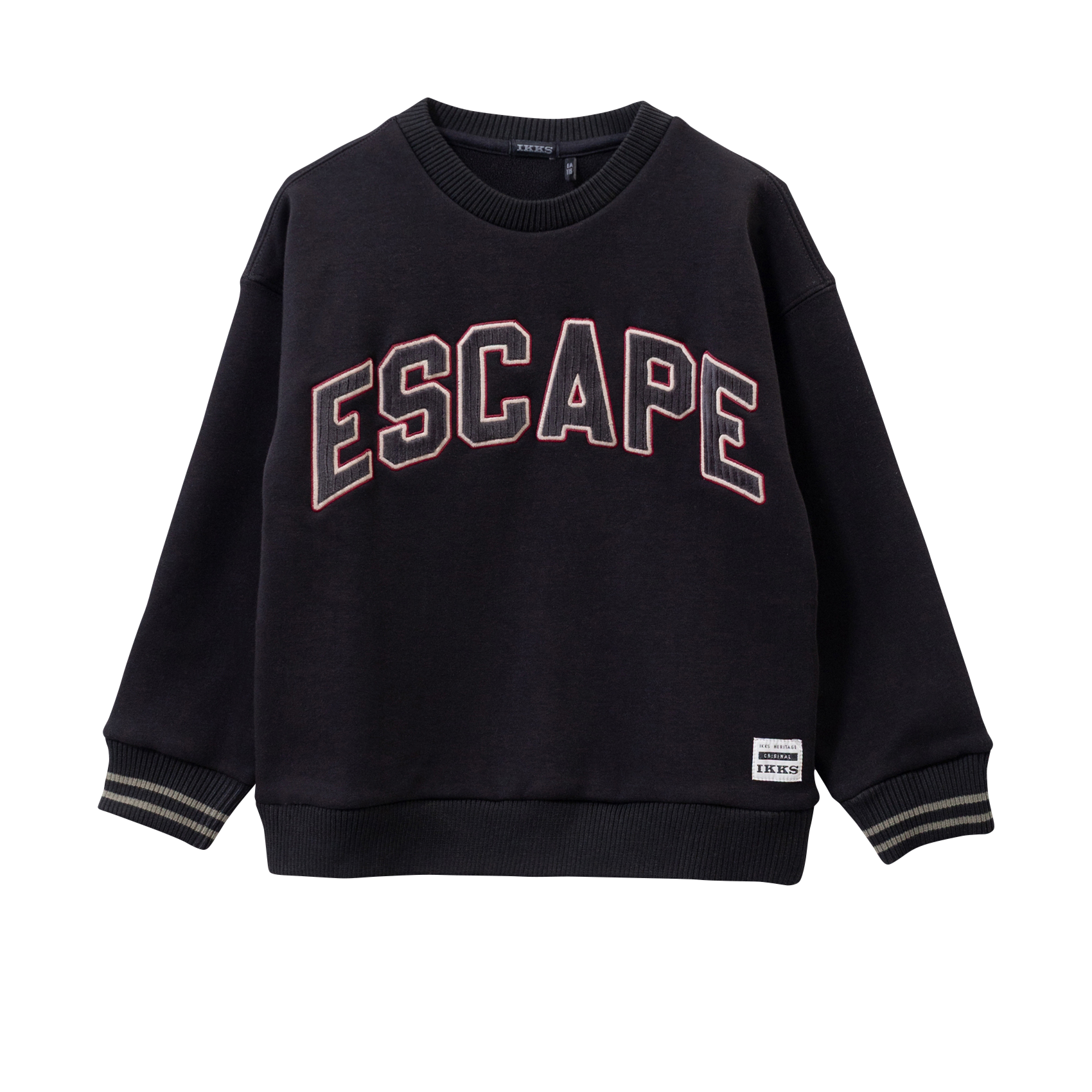 Sweat oversize col rond IKKS JUNIOR Noir