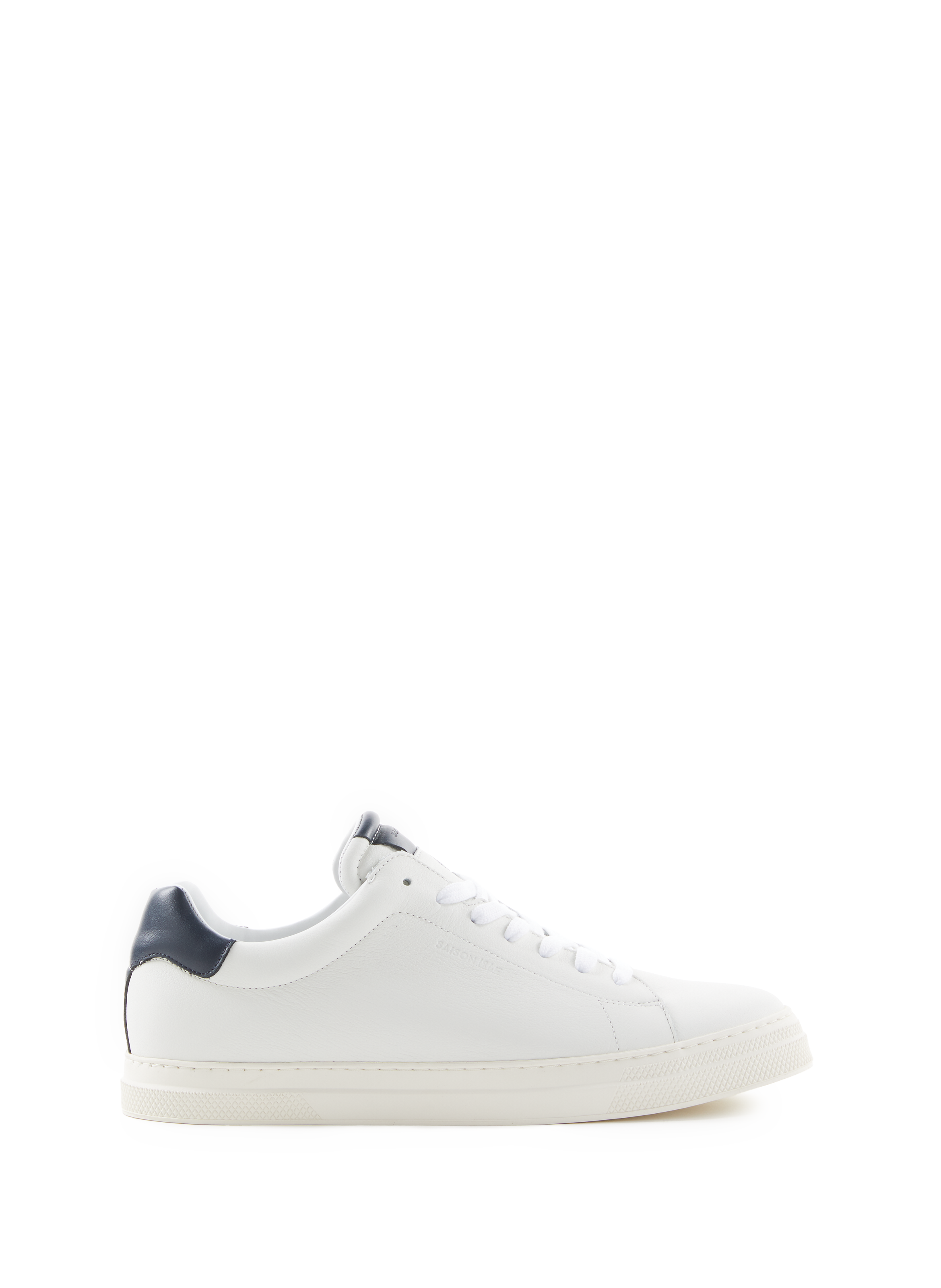 Plain low leather trainers SAISON 1865