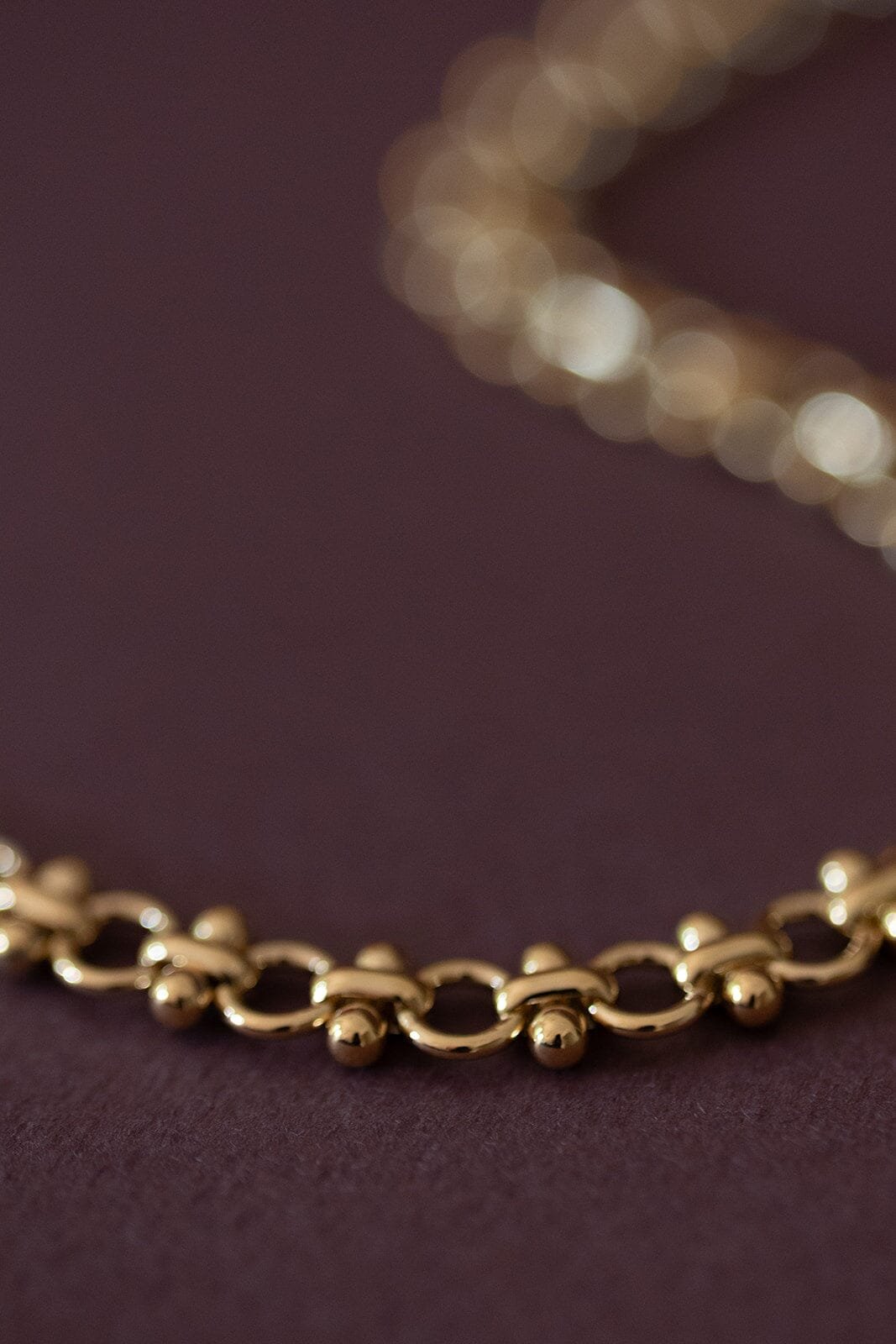 Maxi silver-plated necklace MONSIEUR SIMONE Golden