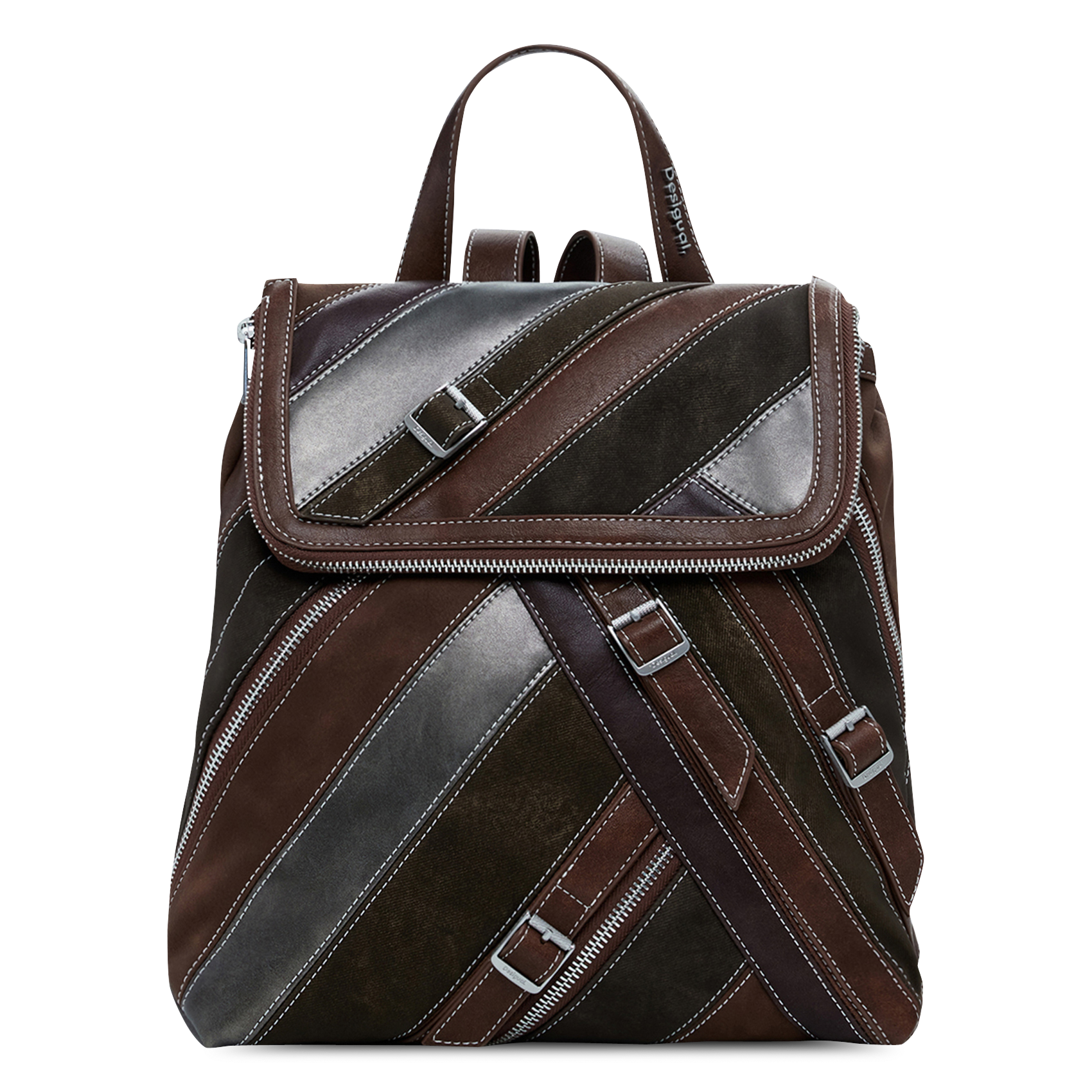 Rucksack mit Schnallen DESIGUAL Braun