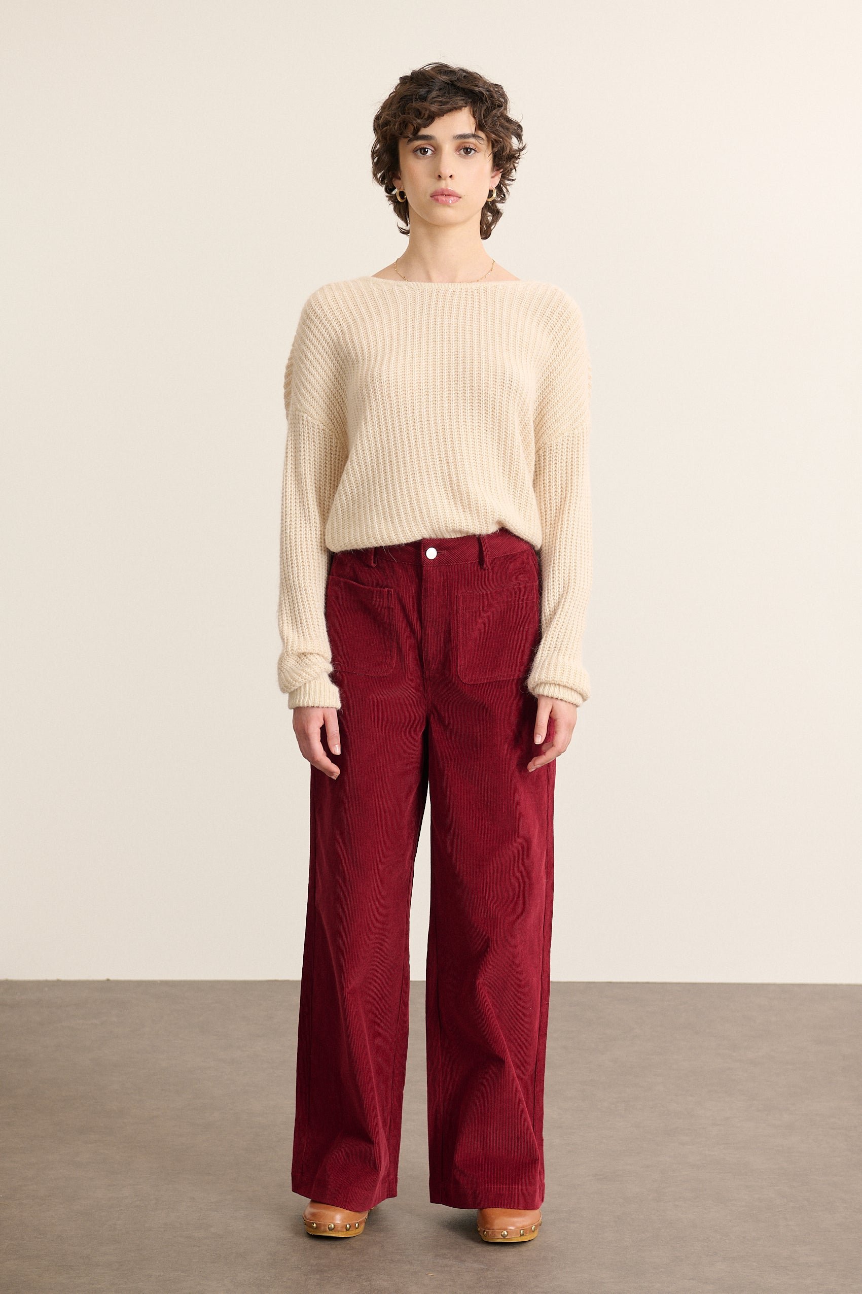 Corduroy carrot pants GARANCE PARIS Red