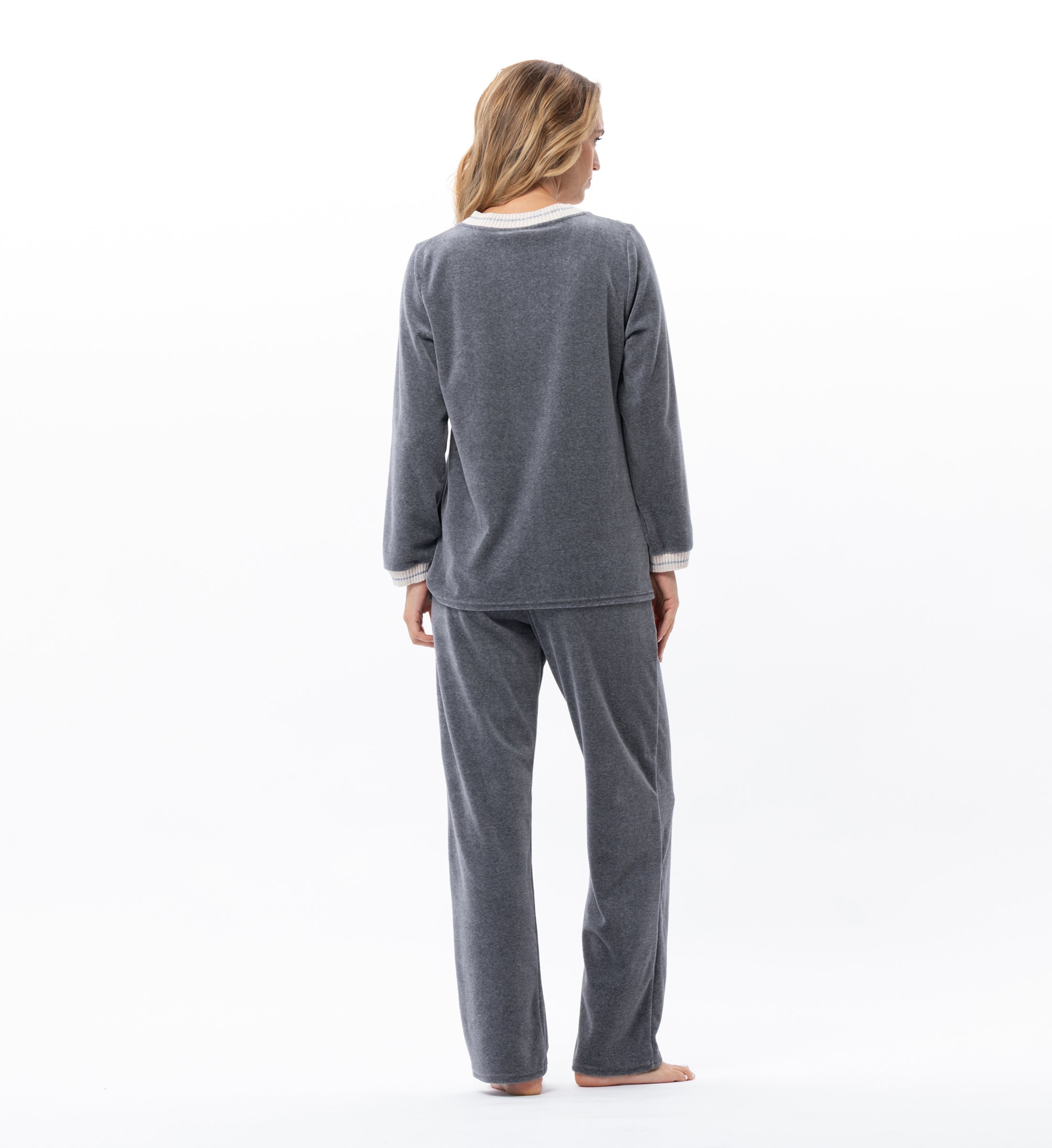 Velvet homewear set LE CHAT Grey