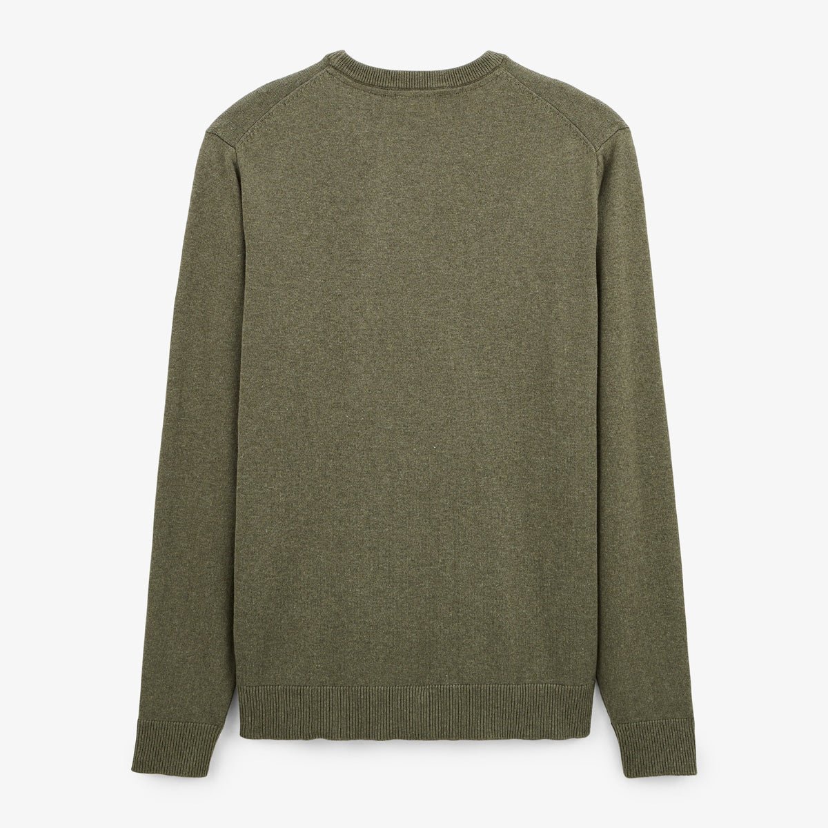 Sweater with plain round neckline SERGE BLANCO Khaki