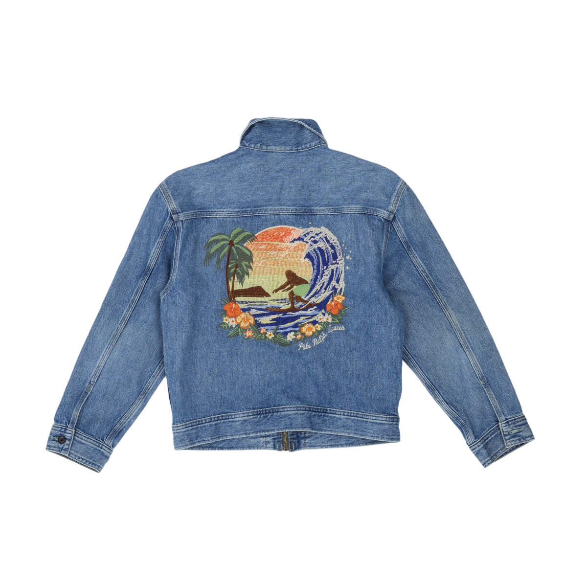 Blue denim jacket for children - 10 years POLO RALPH LAUREN - Seconde Main Blue