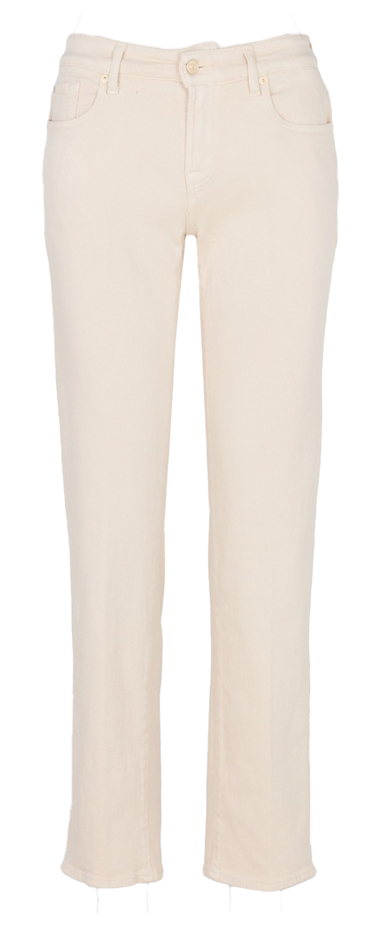 Rechte jeans - katoenblend 7 FOR ALL MANKIND Beige