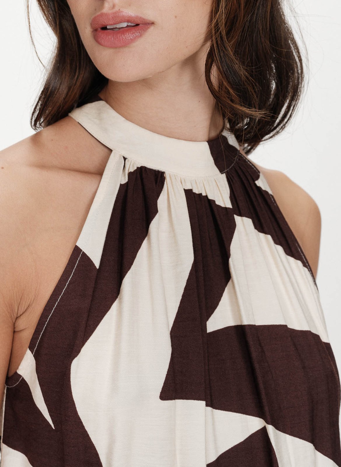 Printed jumpsuit GRACE ET MILA Brown