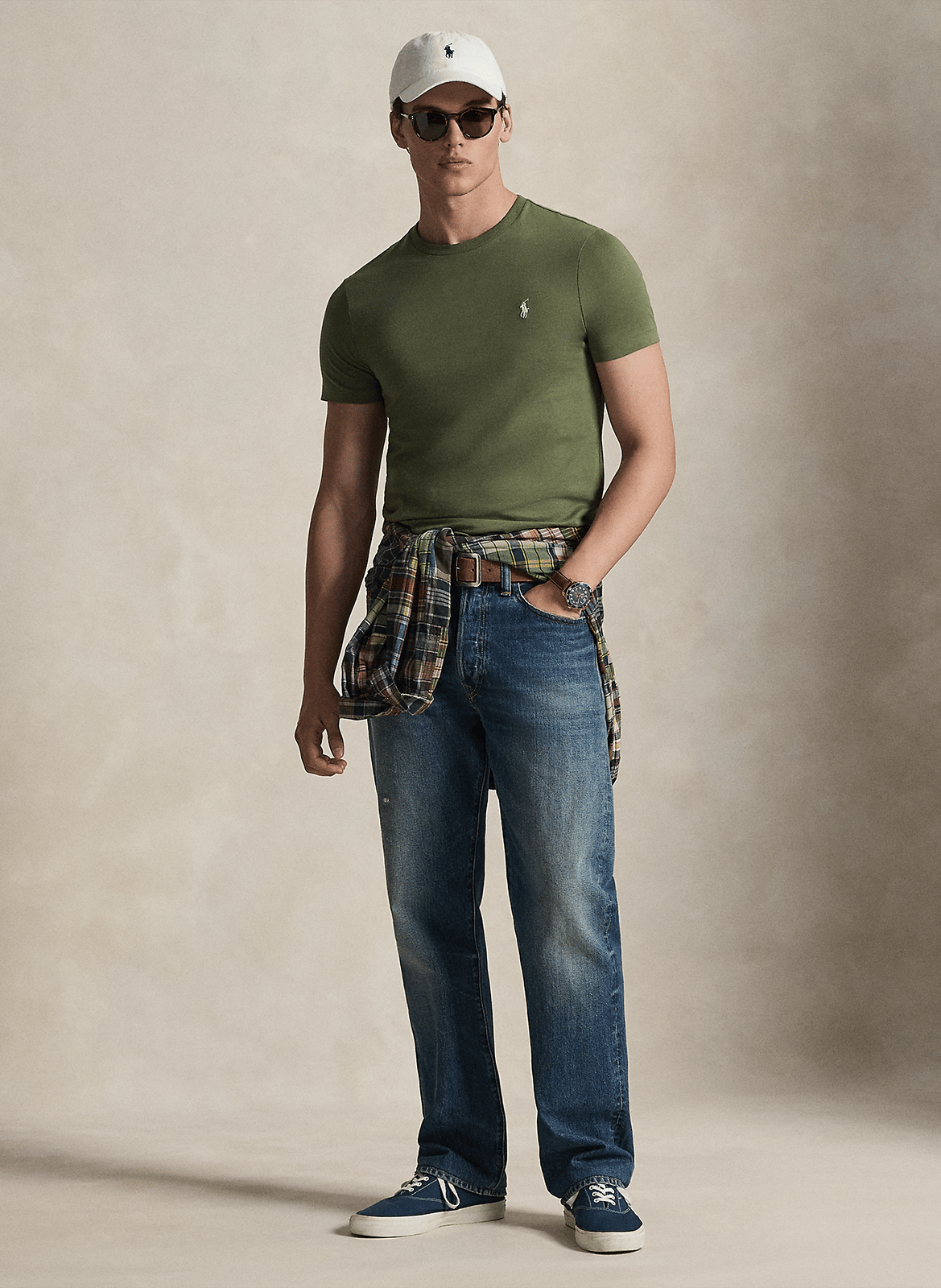 Slim-fit cotton T-shirt POLO RALPH LAUREN Green
