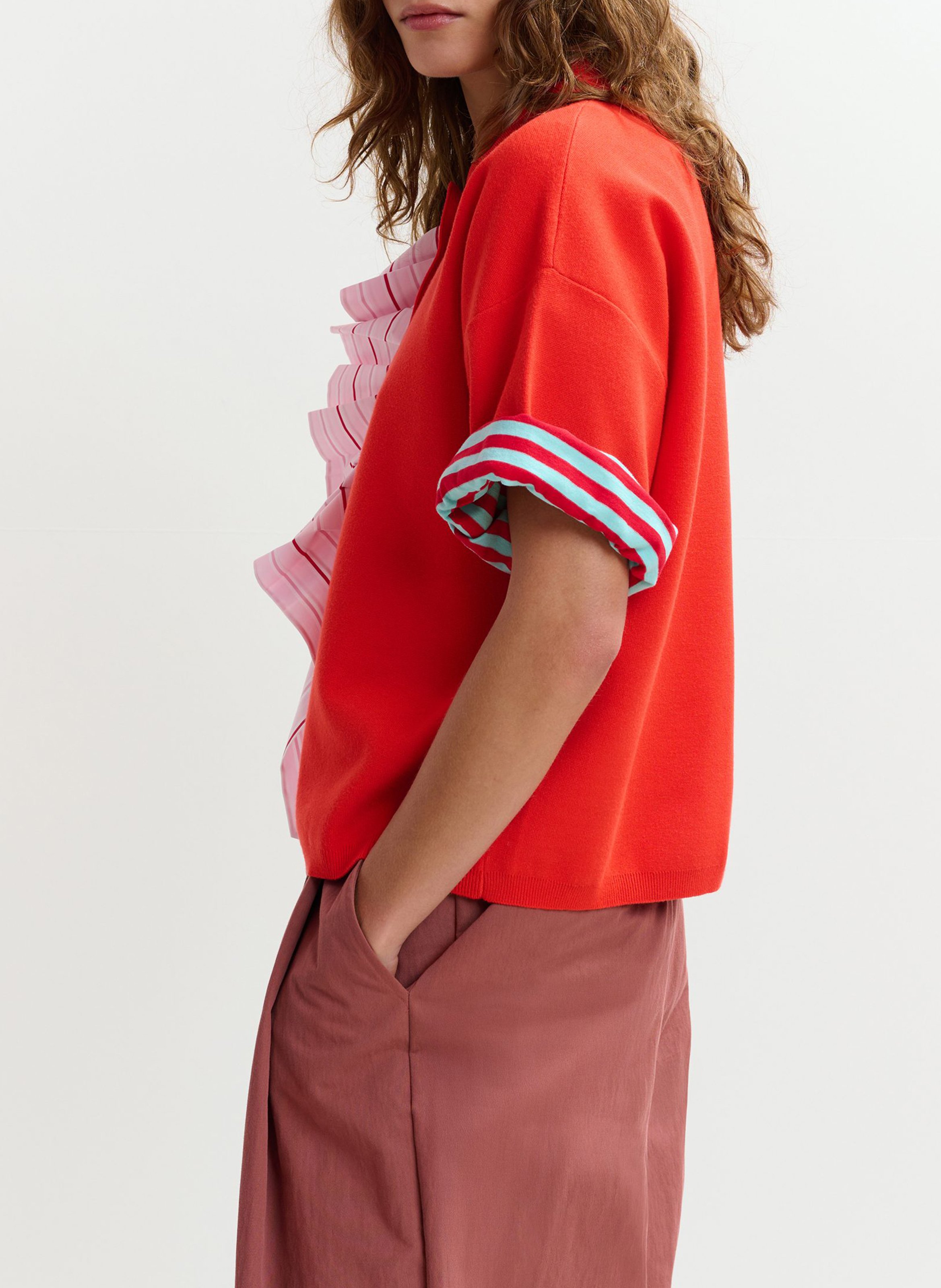 Short-sleeved polo shirt ESSENTIEL ANTWERP Orange