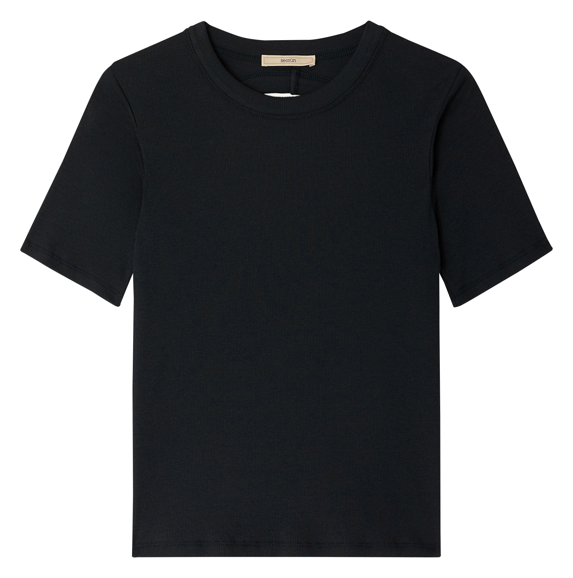 Camiliday round-neck sleeveless cotton top SESSUN Black