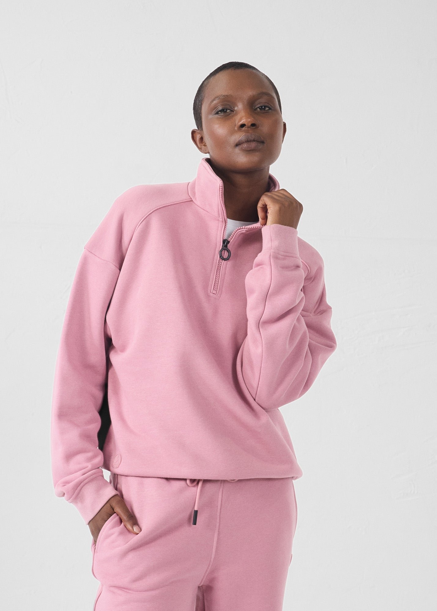 Half-zip sweatshirt JOTT Pink