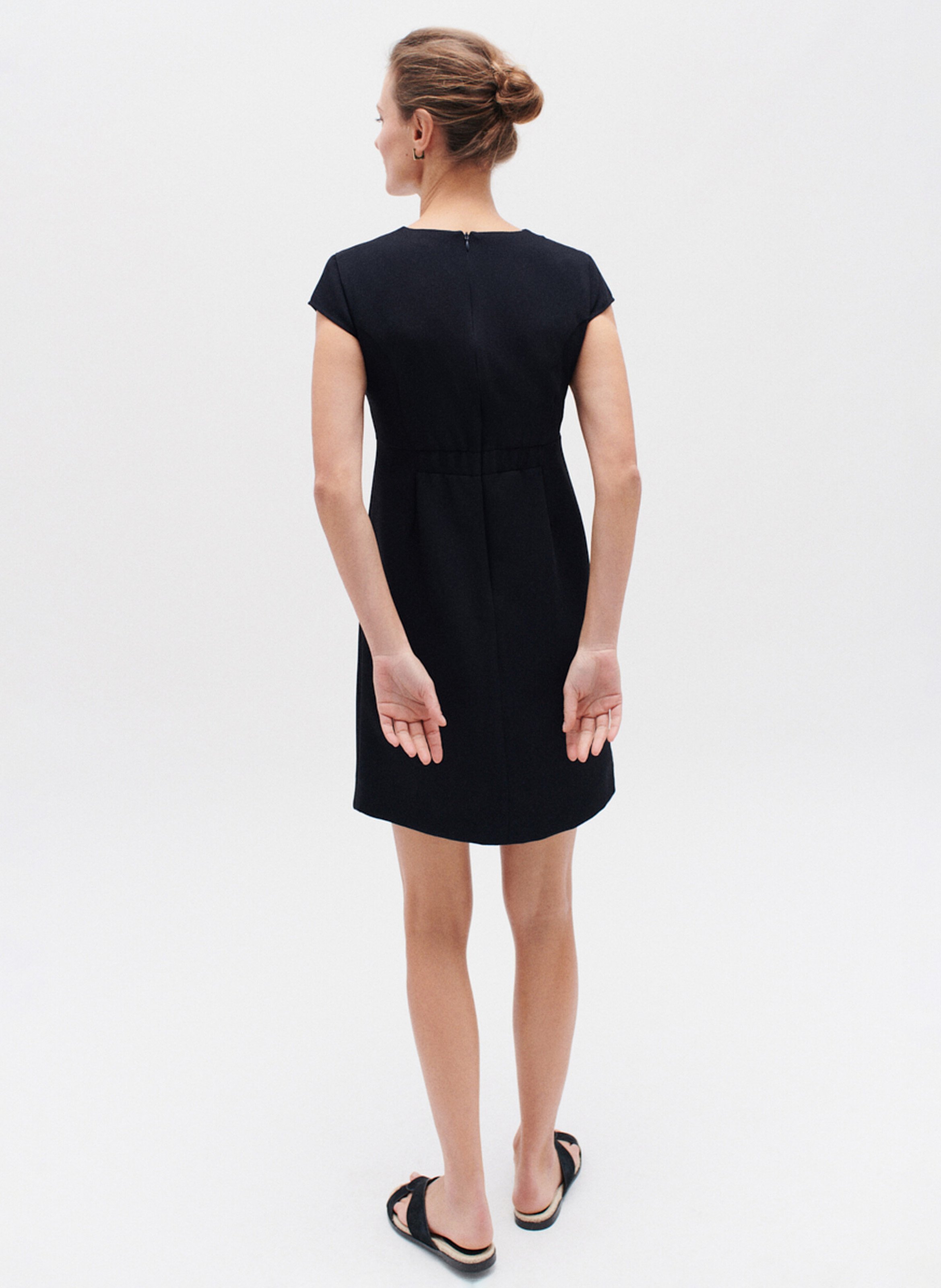 Short straight dress CAROLL Blue