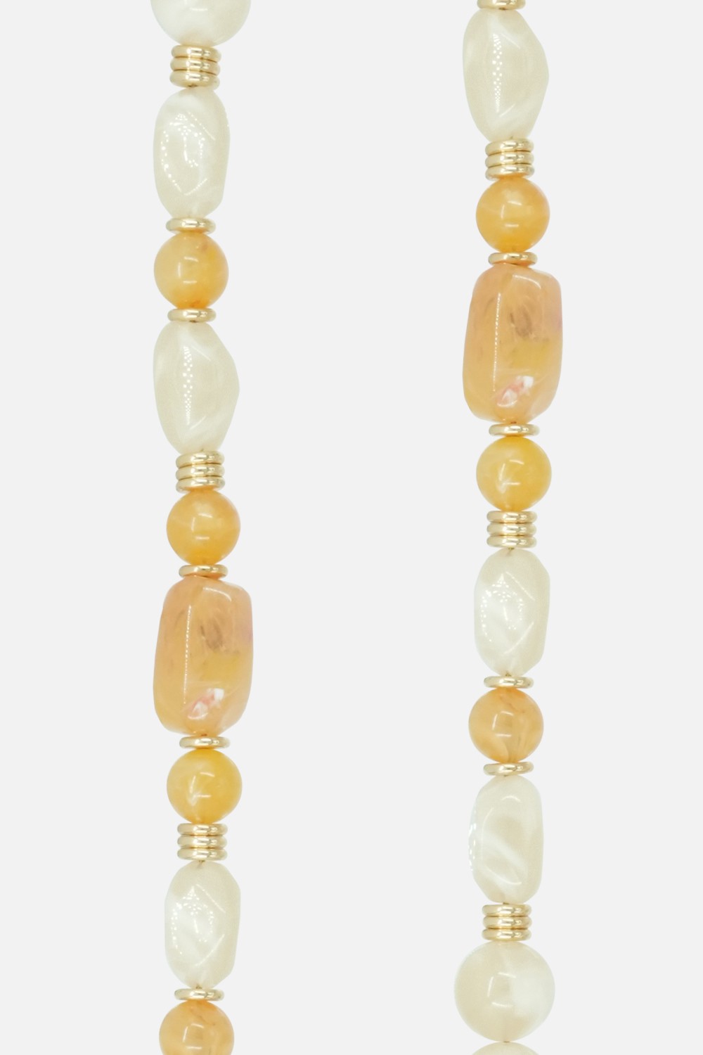 Beaded phone chain LA COQUE FRANCAISE Beige