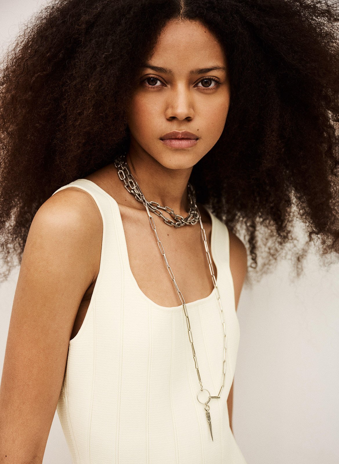 Robe courte col caré BA&SH Beige