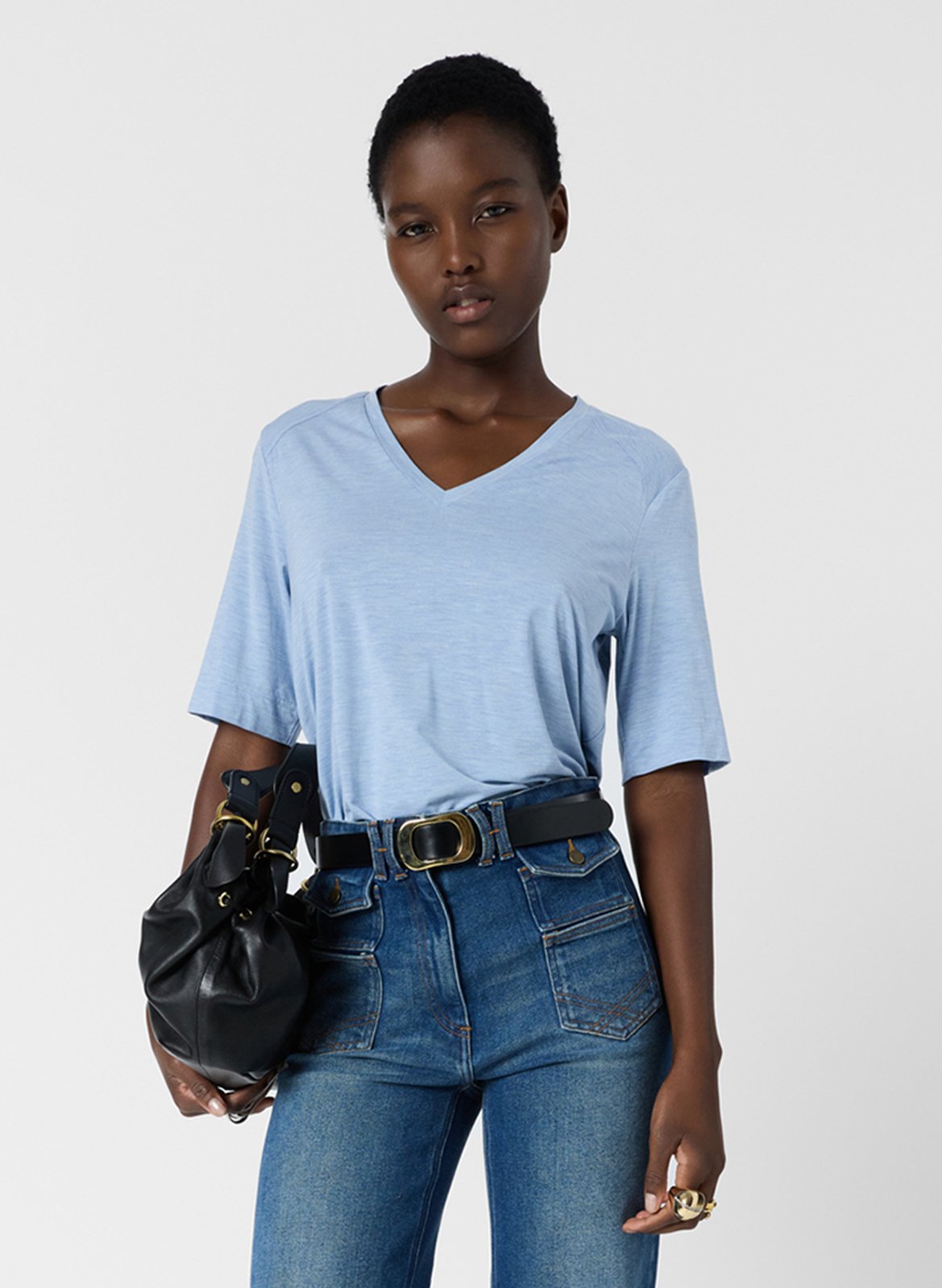 Weites T-Shirt mit V-Ausschnitt GERARD DAREL