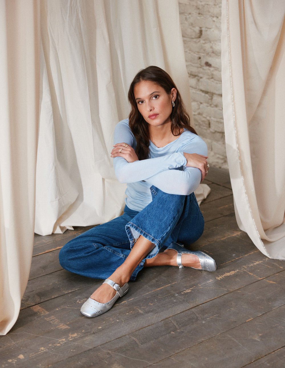 Ballet pumps ODAJE Silver