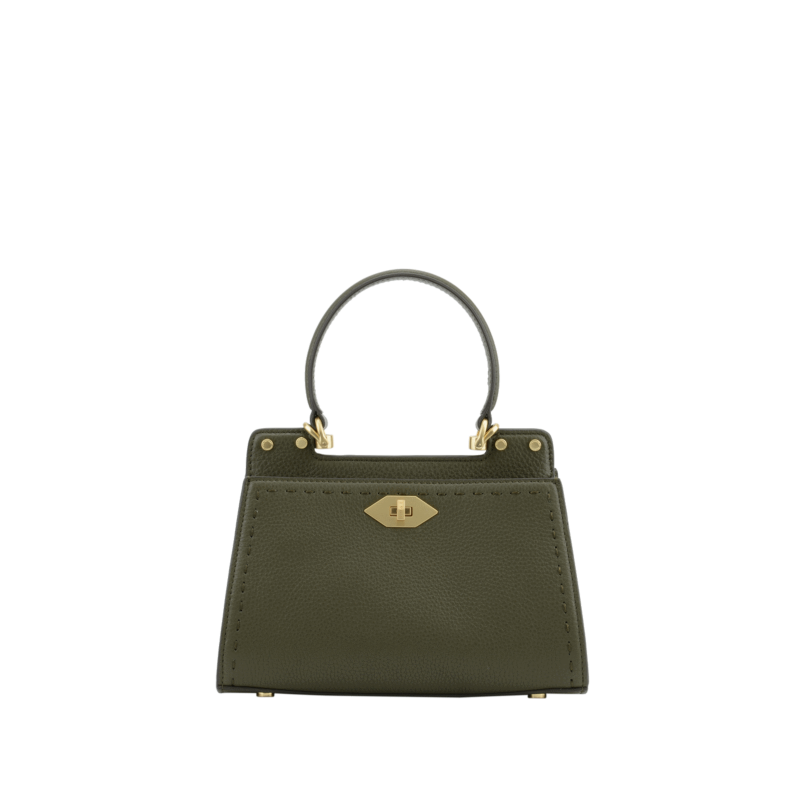 Handbag in calfskin POURCHET