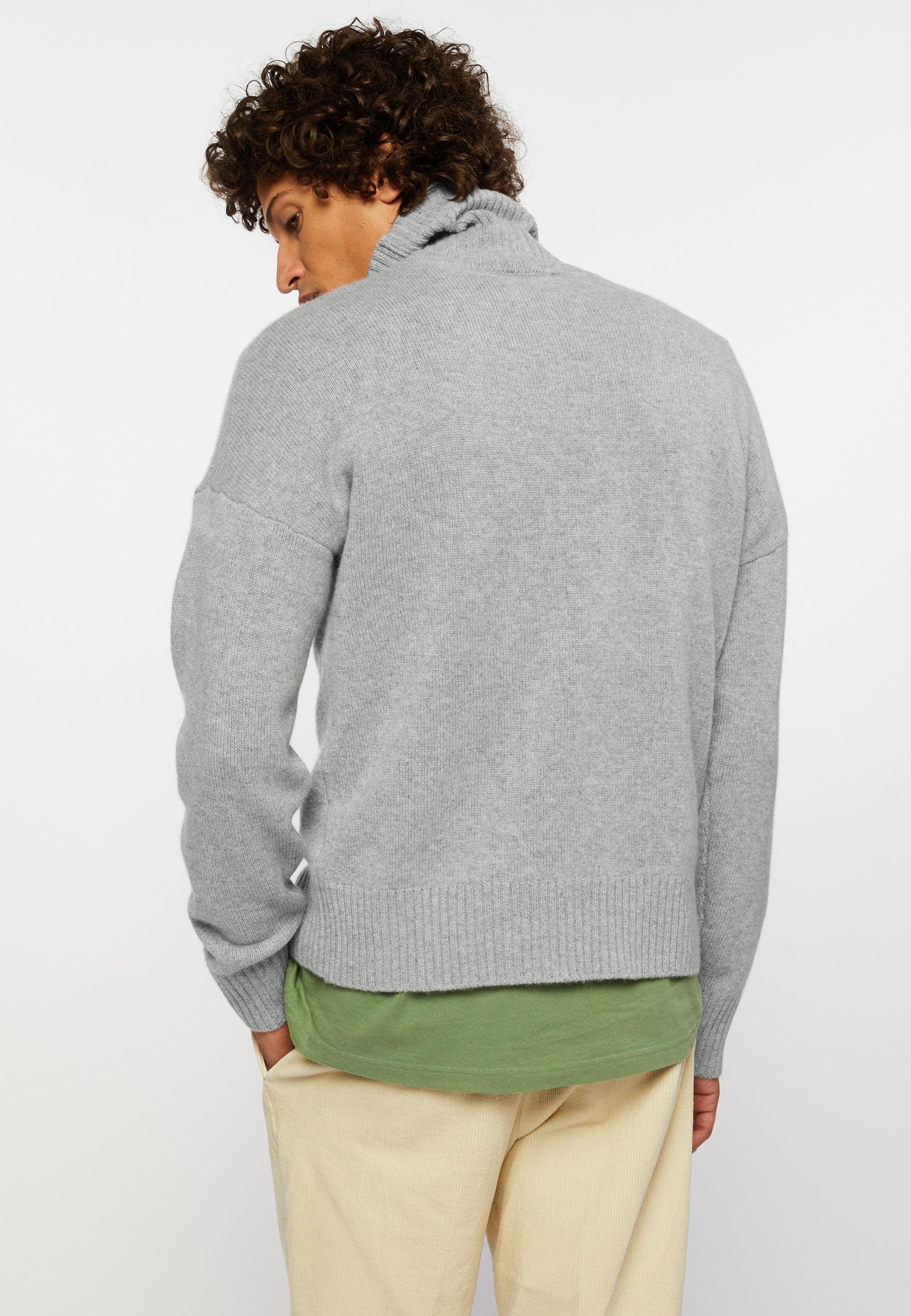Pull col roulé en cachemire RODIER Gris