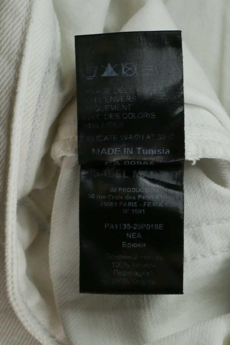 Straight jeans ISABEL MARANT ÉTOILE - SECONDE MAIN White
